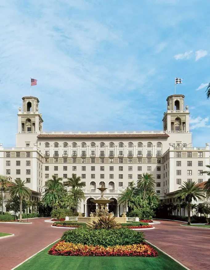 Exterior of the Breakers Palm Beach.