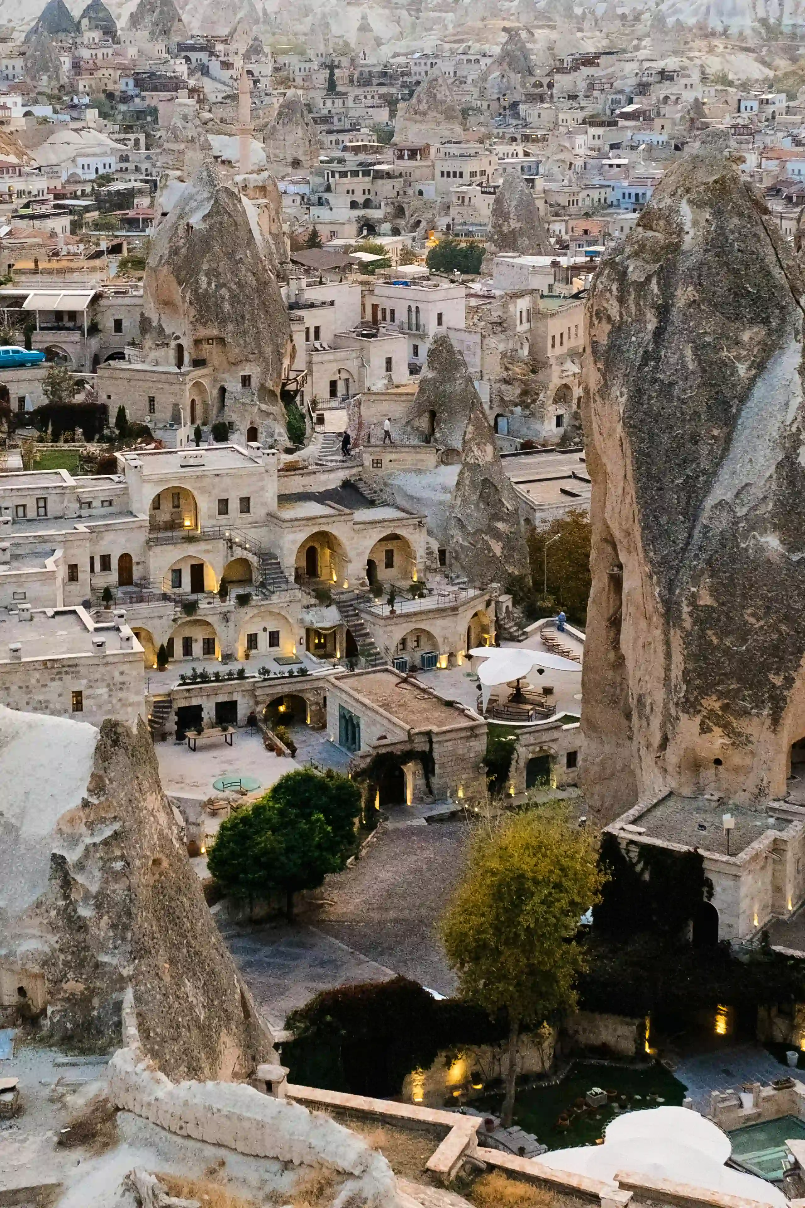 A mountain village near Cappadocia in Turkey.