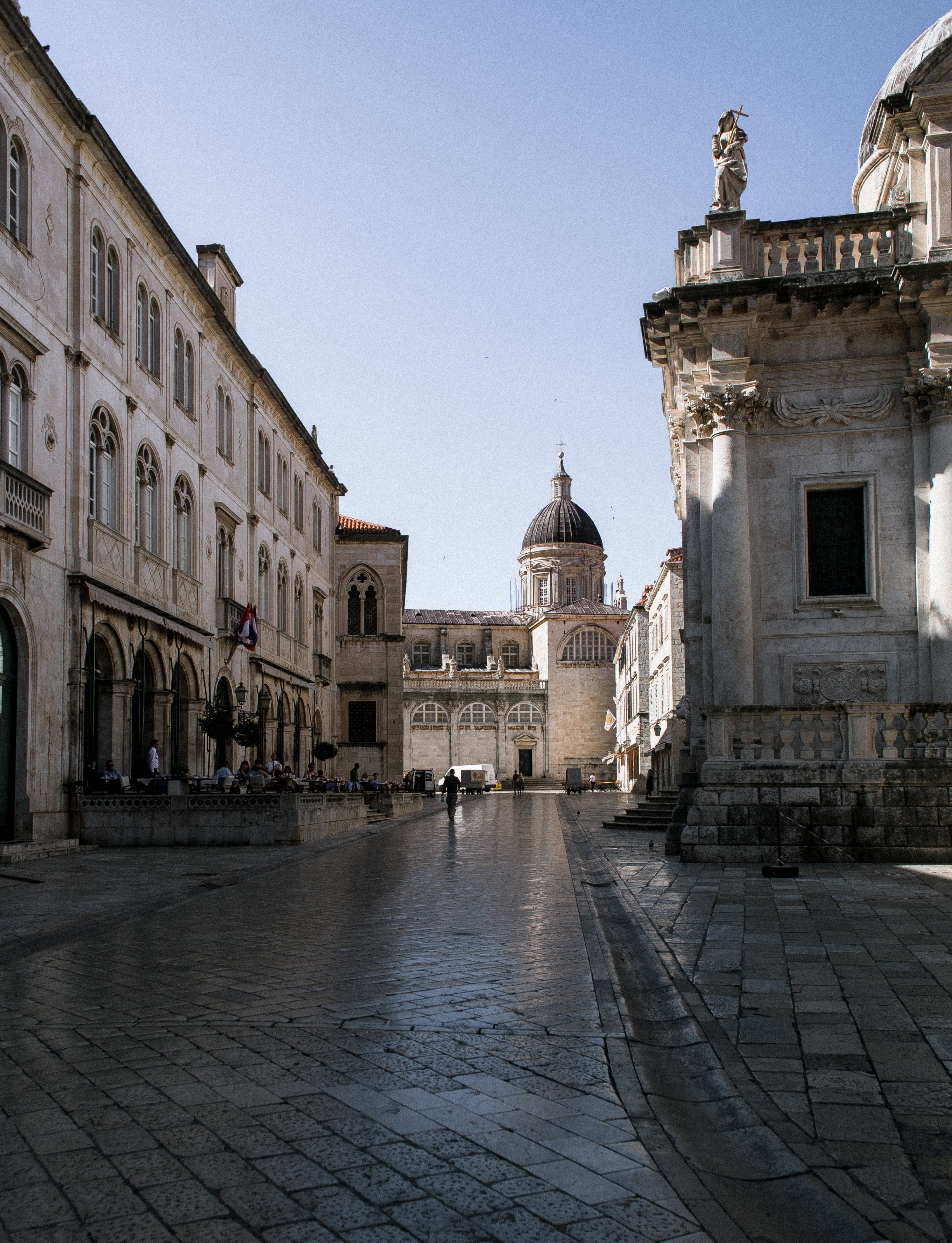The white medieval city centre of Dubrovnik