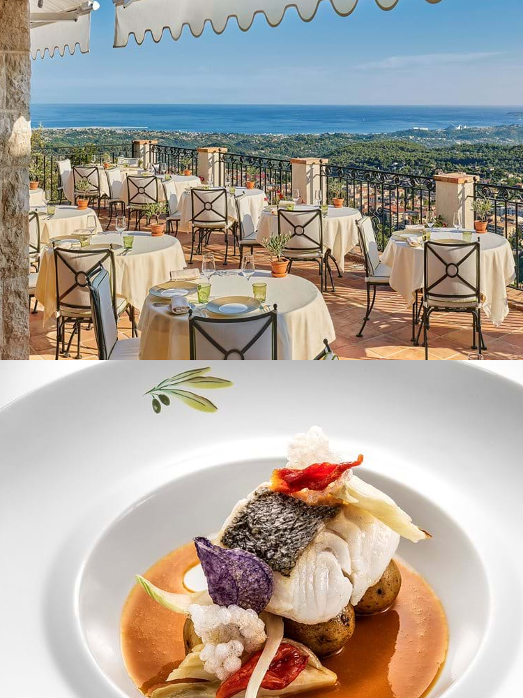 Restaurant and haute-cuisine at Château Saint-Martin & Spa.