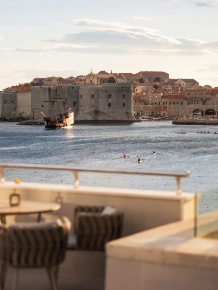 View of Dubrovnik from the terrace of Hotel Excelsior.

Credits and copyright to Hotel Excelsior.