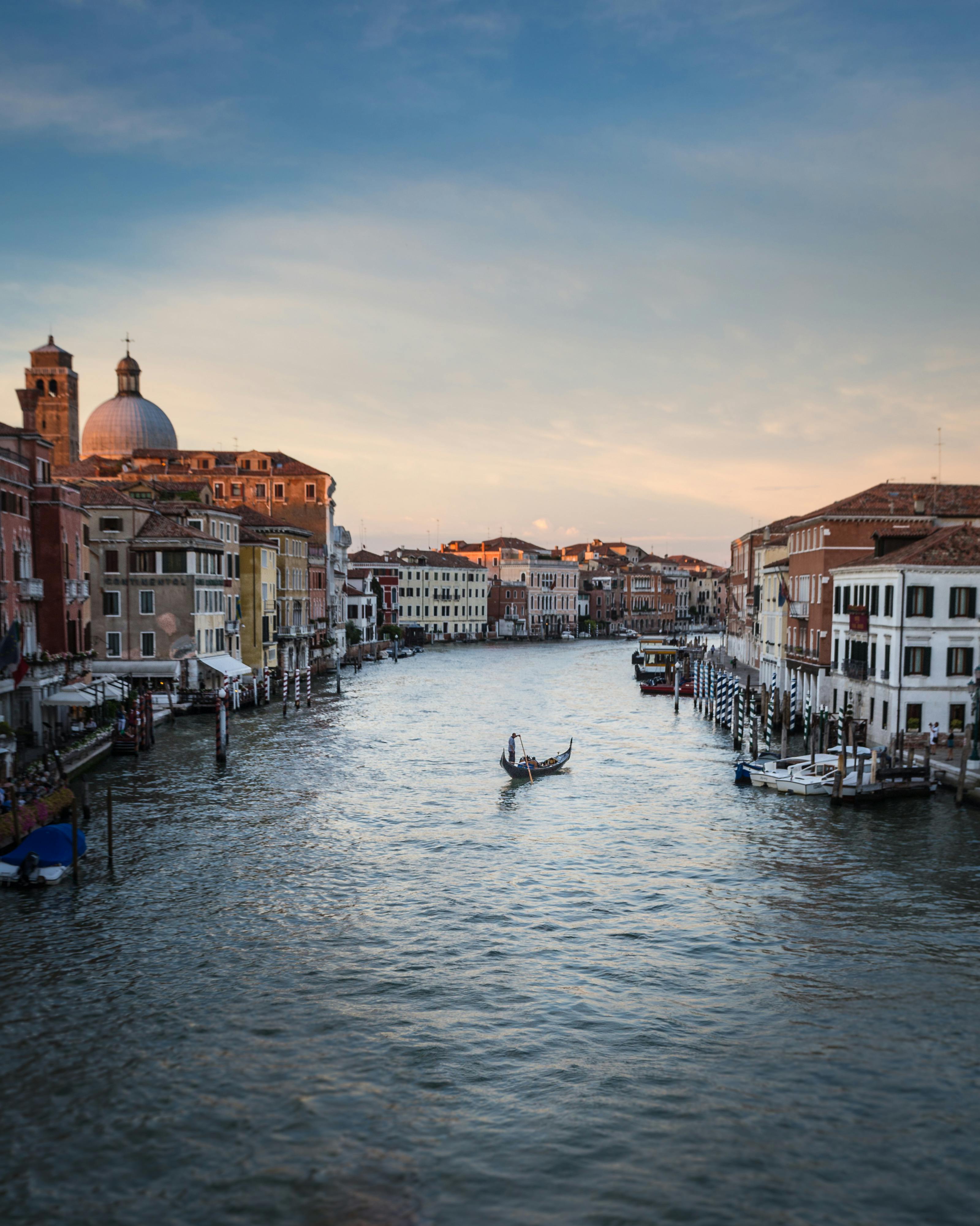 Venice during sunset.