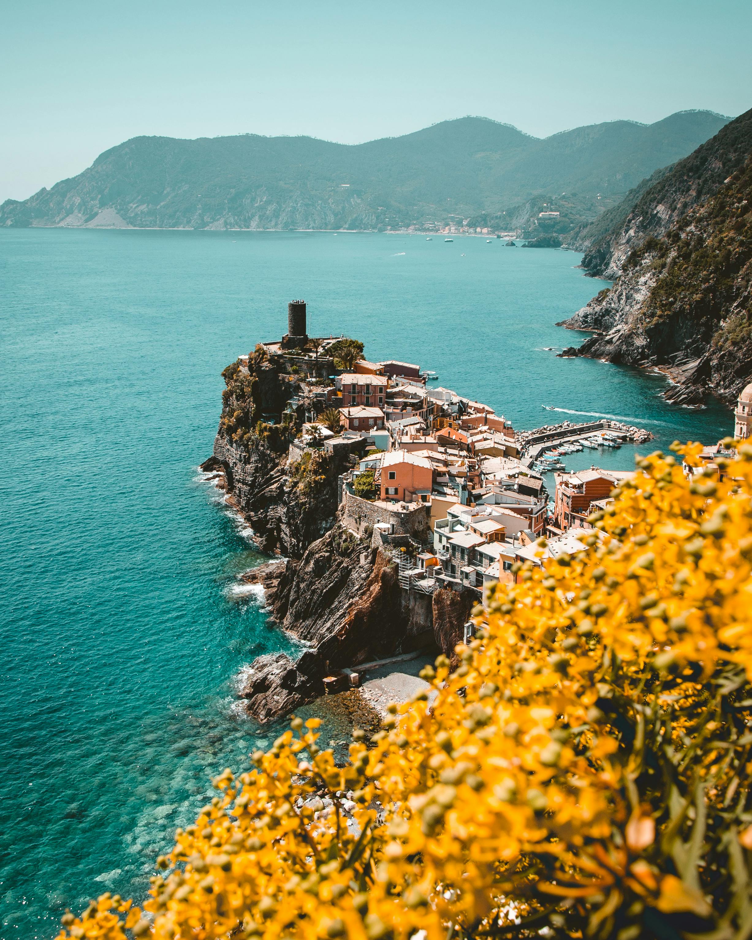 Italian coastline, Cinque Terre.