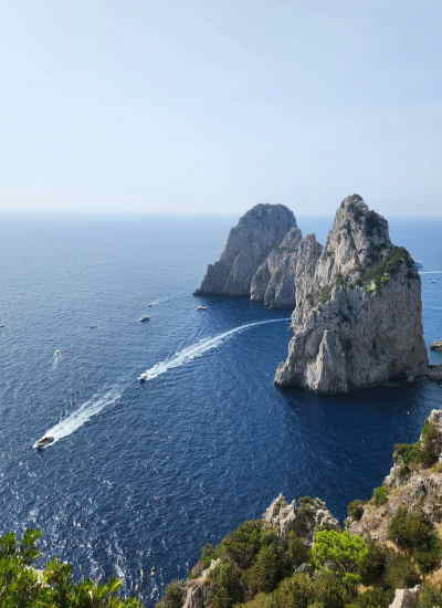 Beautiful sea near Capri