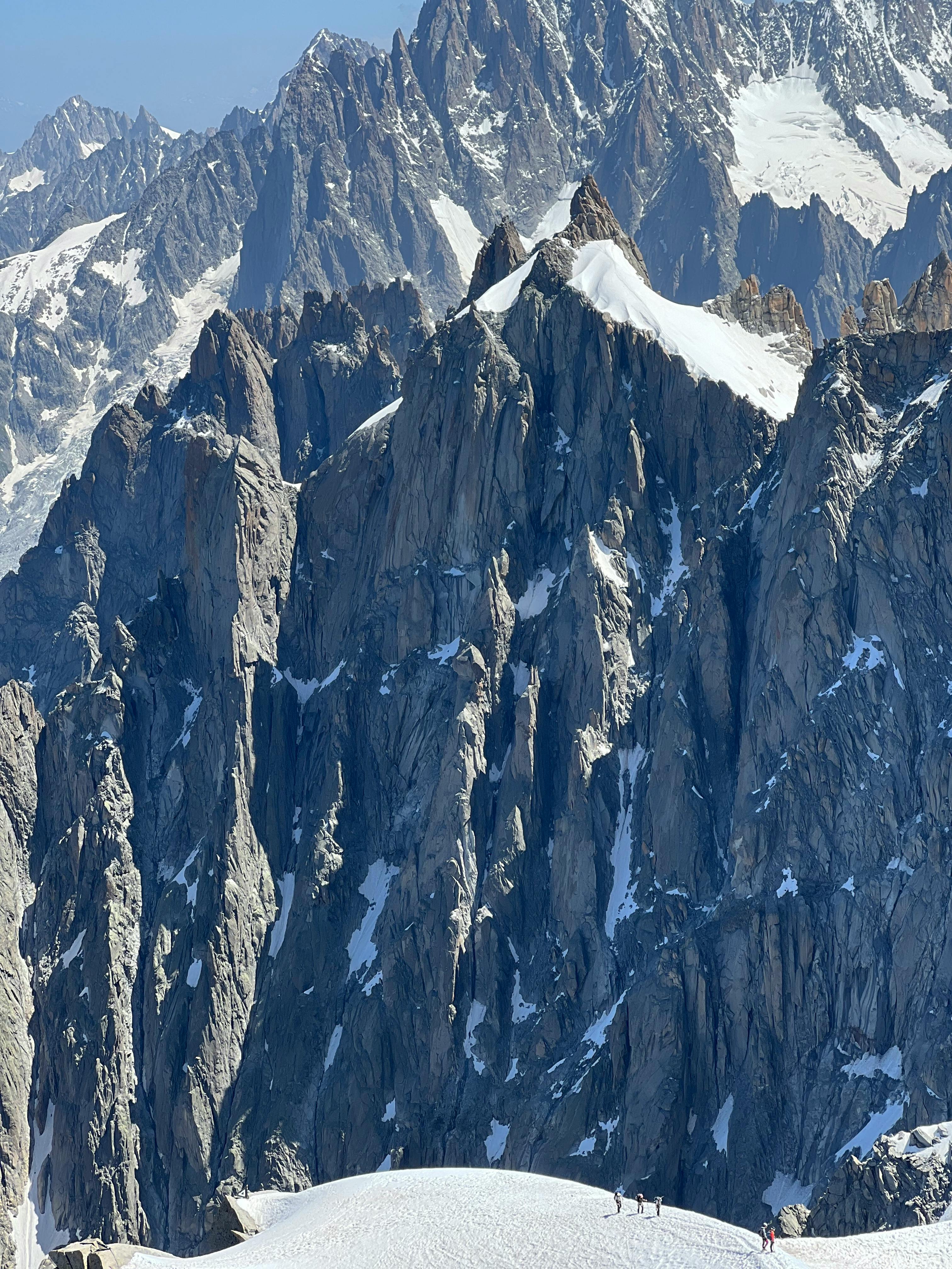 Mont Blanc covered in snow.