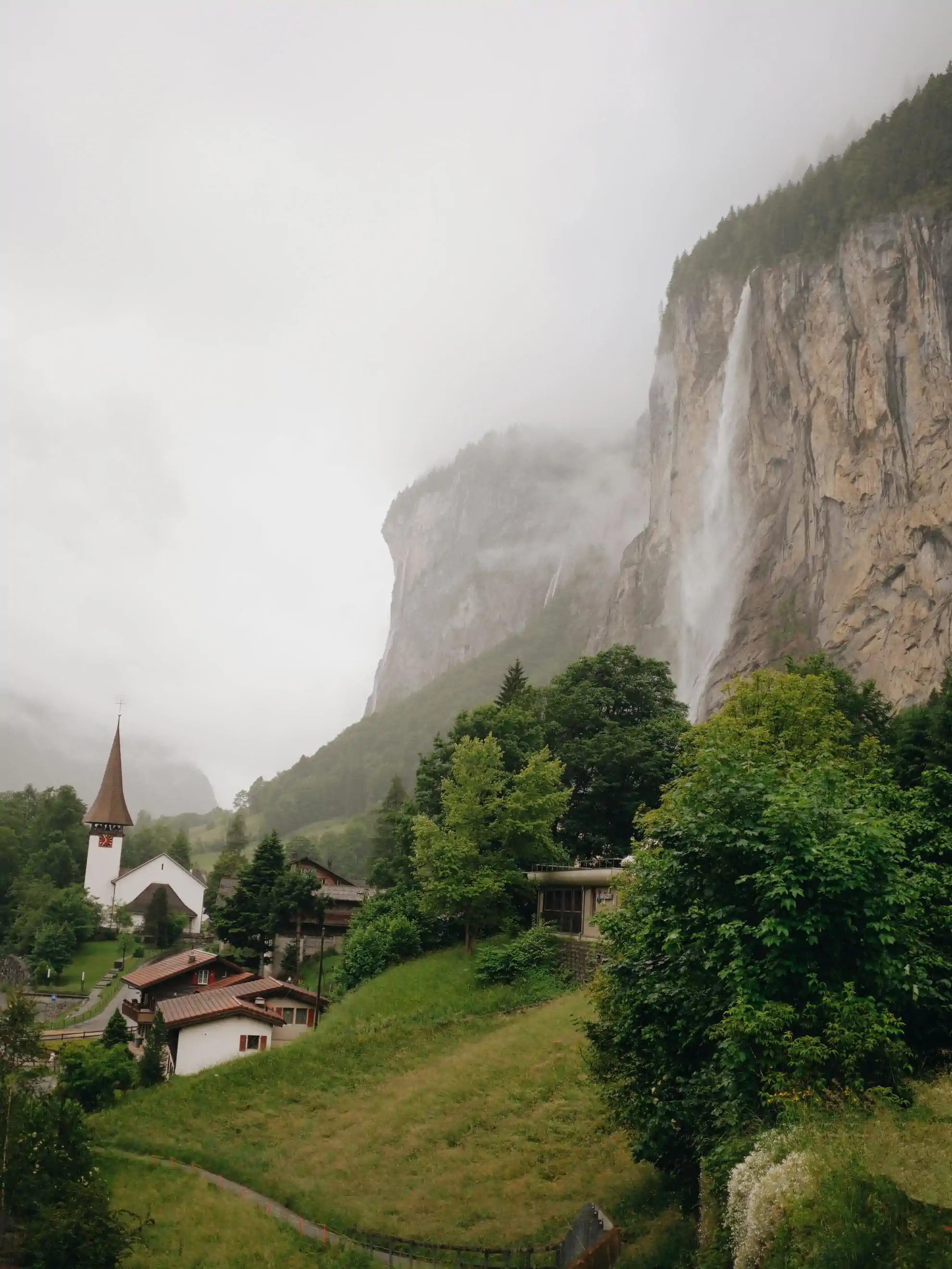 The Lauterbrunnen Valley.