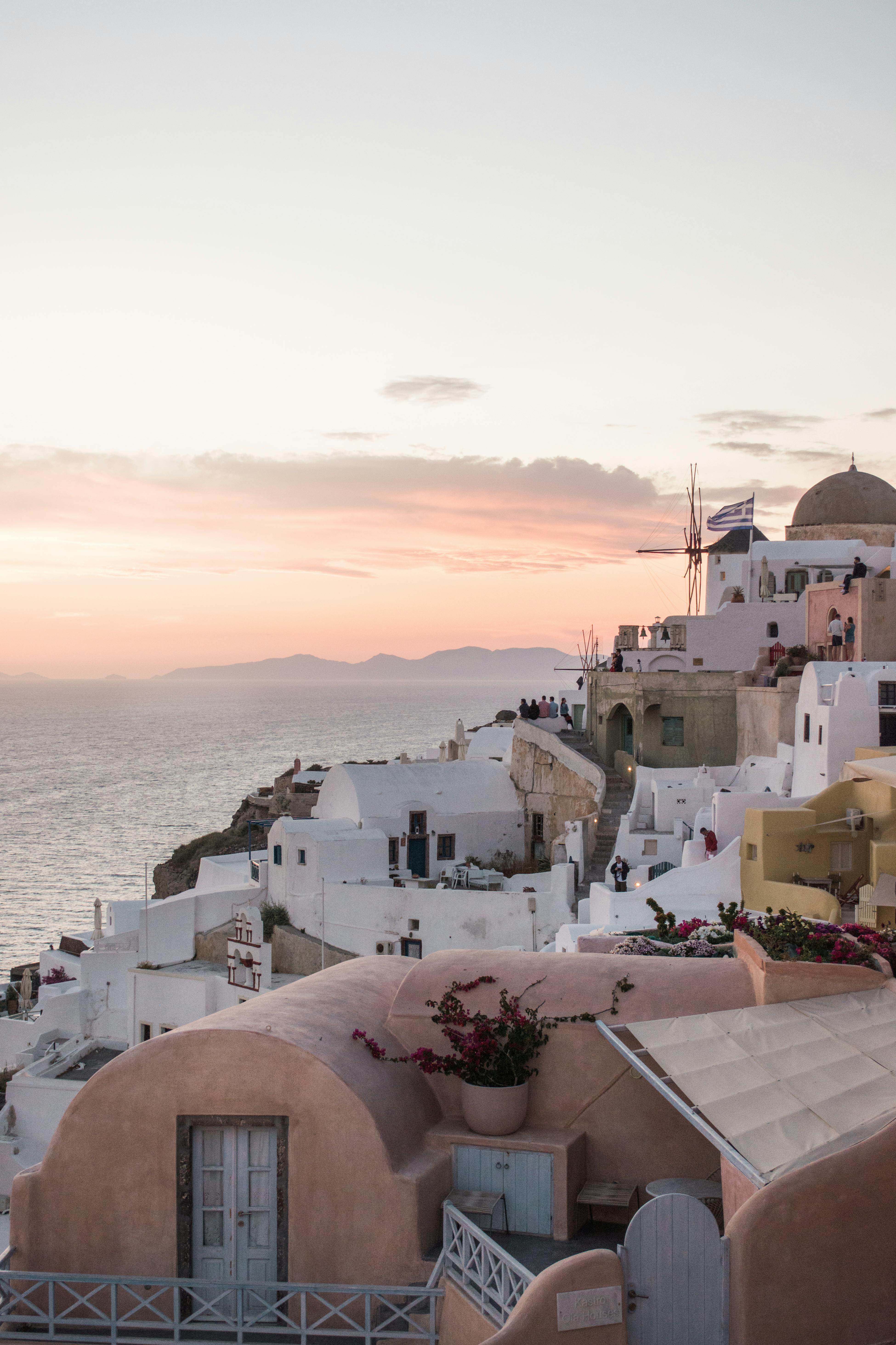 Greek island in the Mediterranean.
