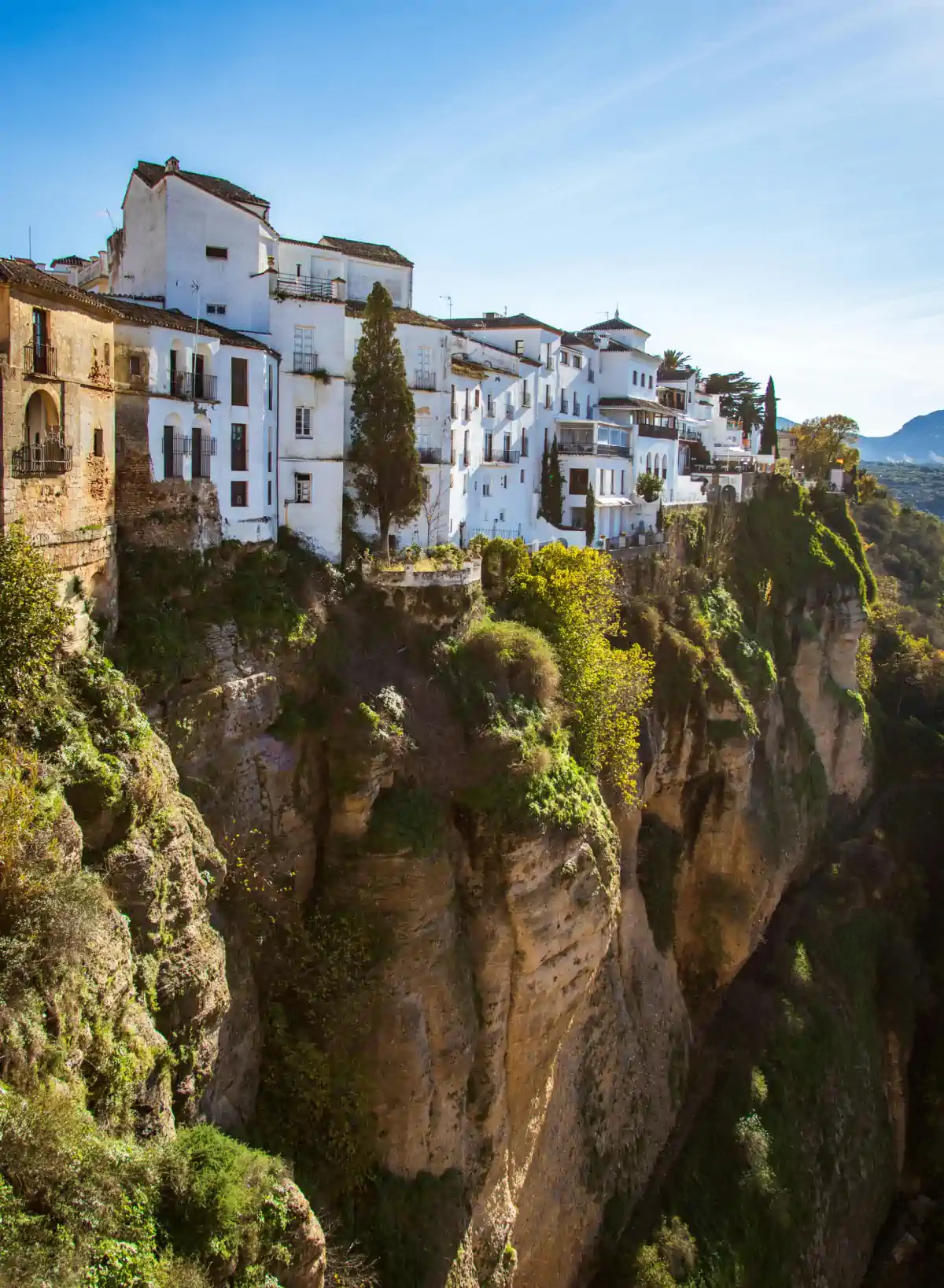 Andalusian countryside with white houses during daylight.
