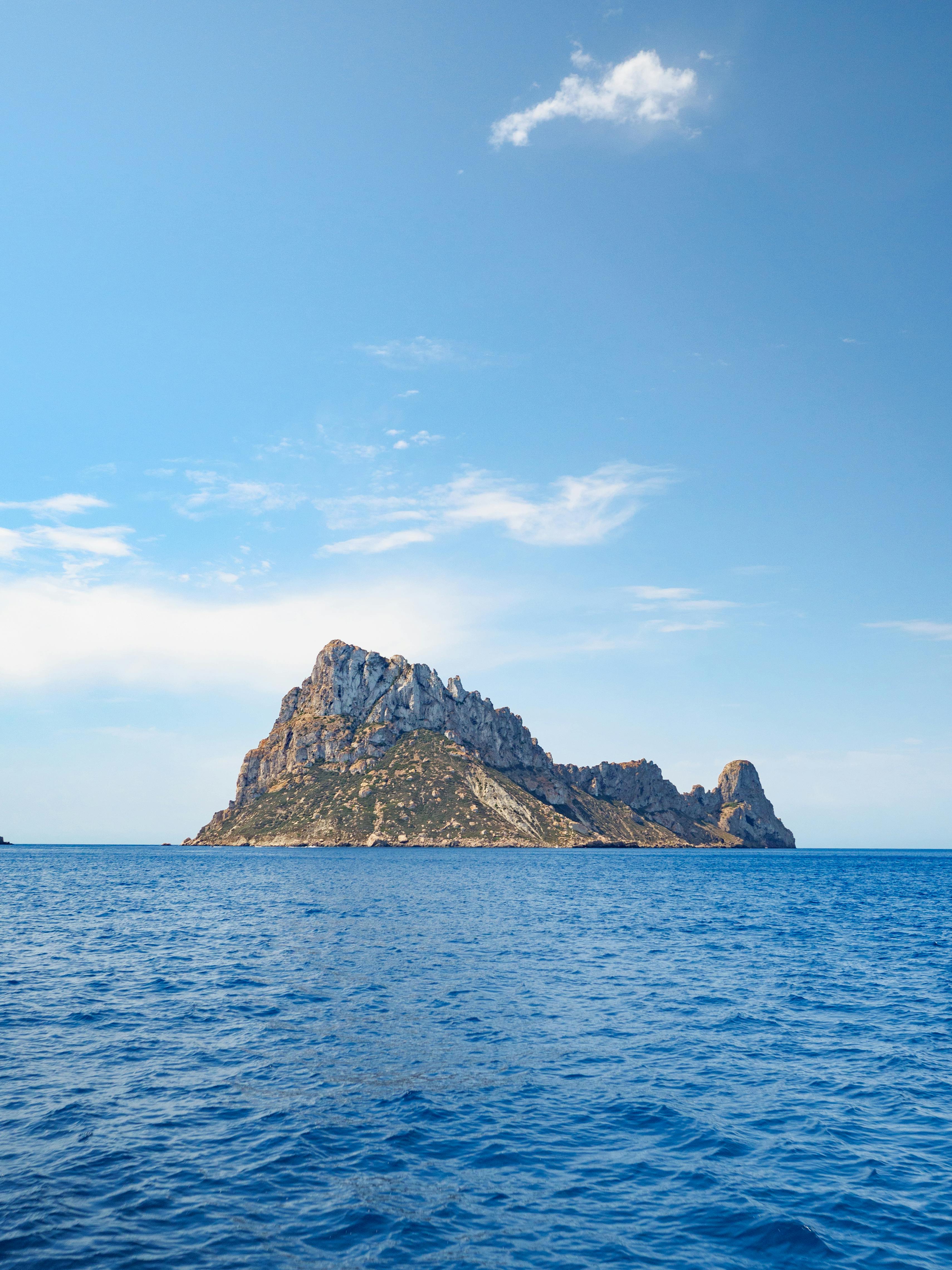 Photo Of The Island Of Es Vedra Off The Coast Of Ibiza, Spain
