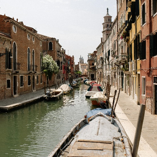 Canals in Venice.