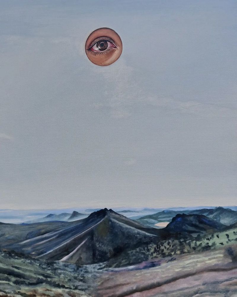 Nostalgia — oil painting by Erik Chamorro, 2021, 60 x 45 cm