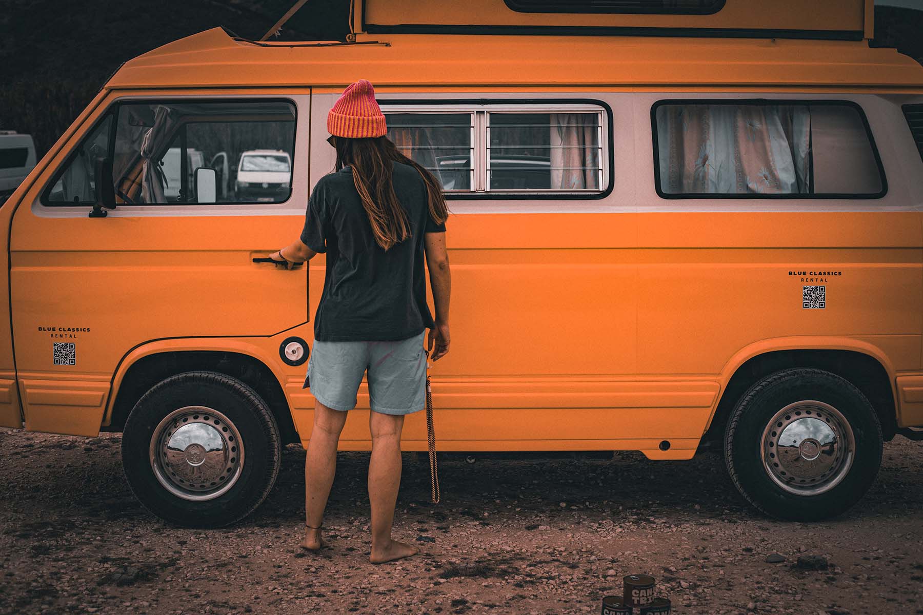 vintage surfing van