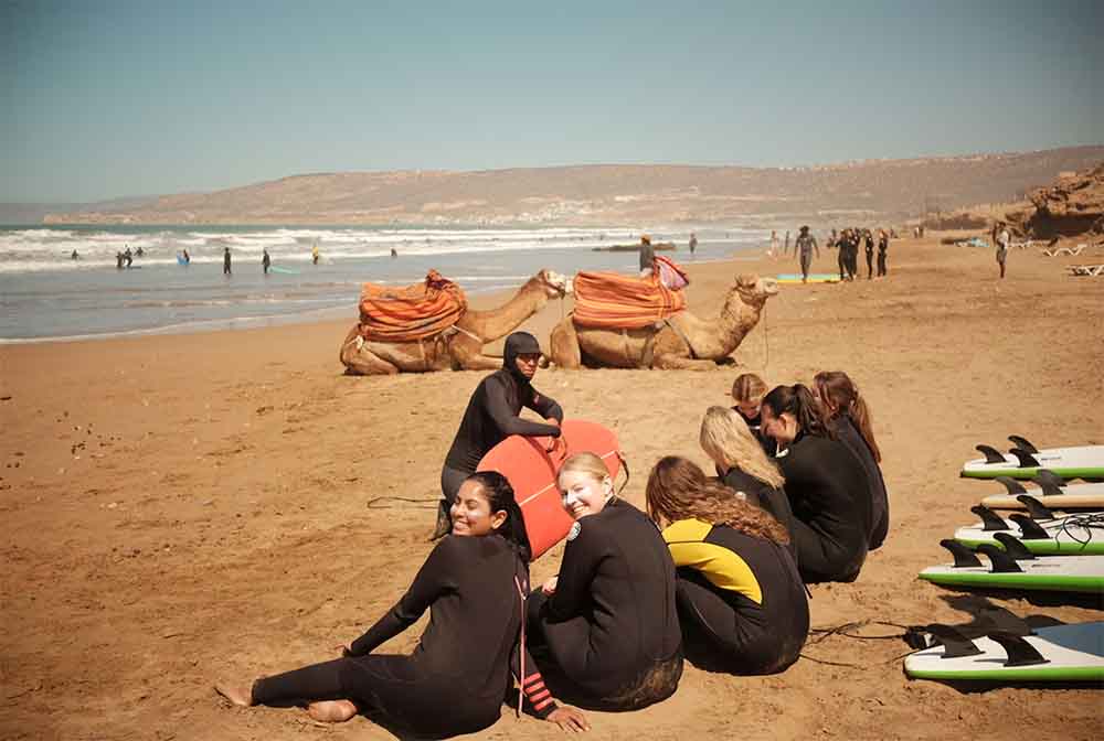 girls on the beach