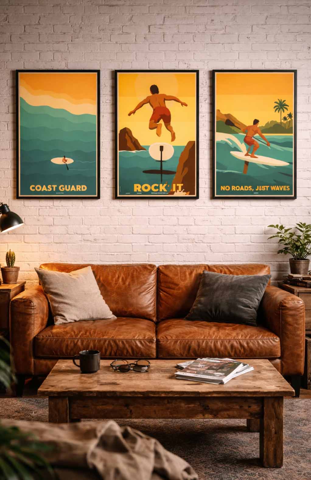 foiling photos on the wall