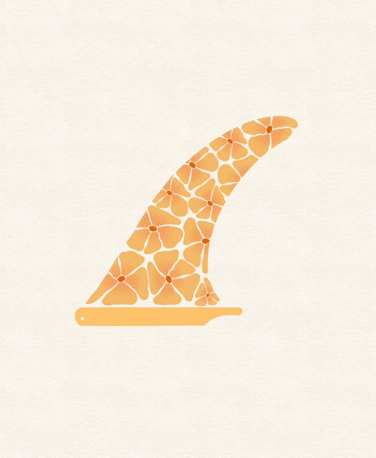 a surf fin illustration