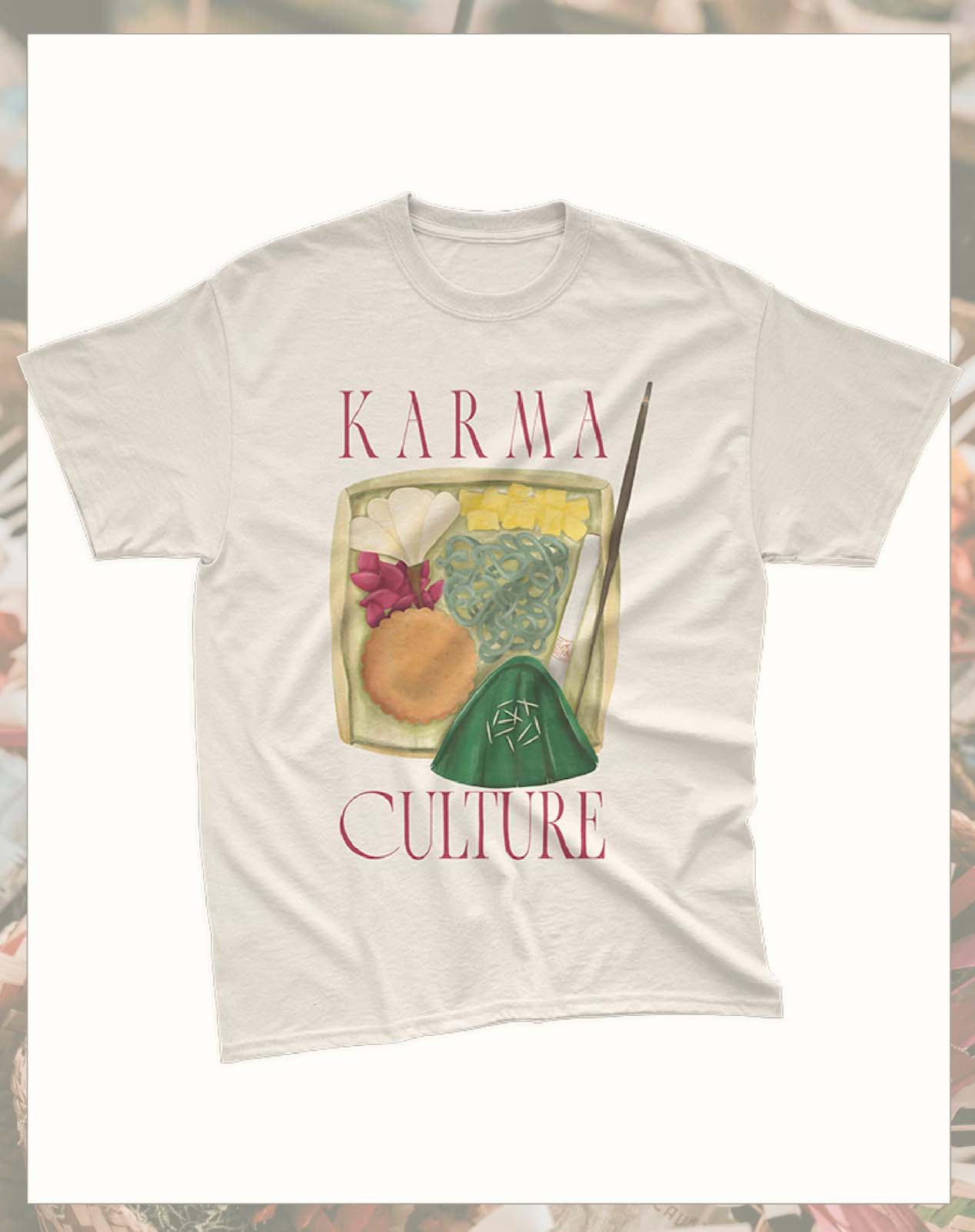 white t shirt with illustration