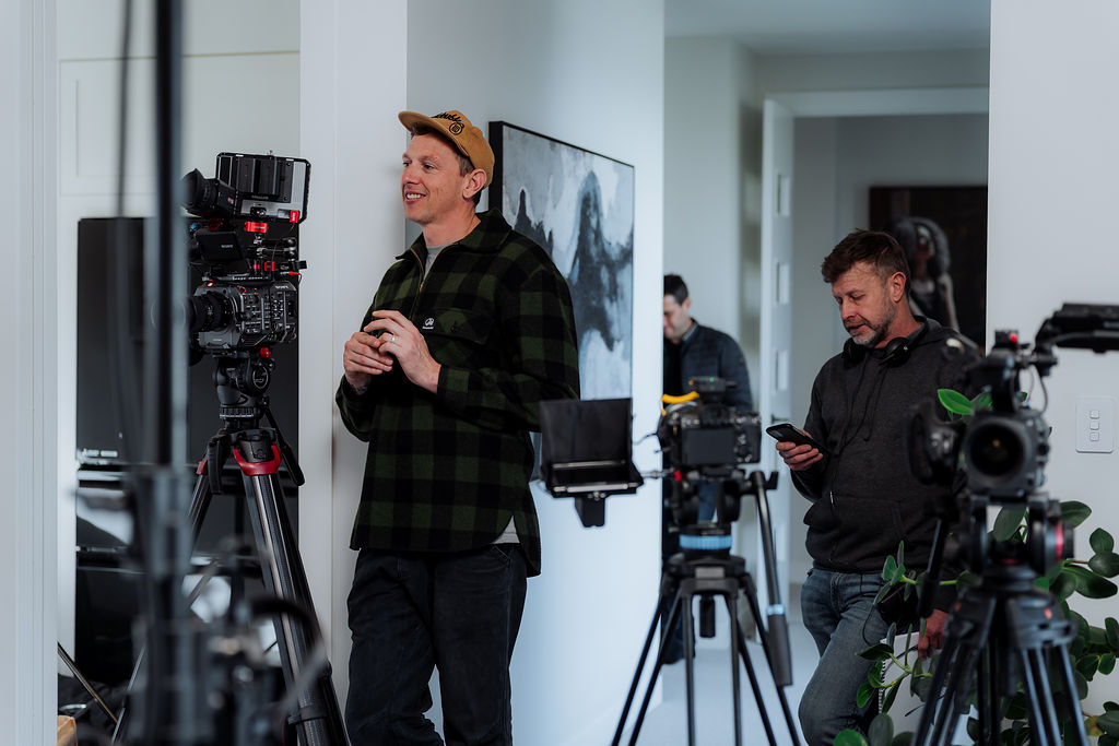 BTS from a customer shoot in Auckland