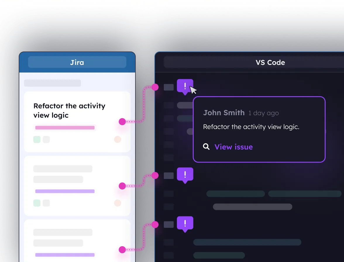 Link Jira issues to code