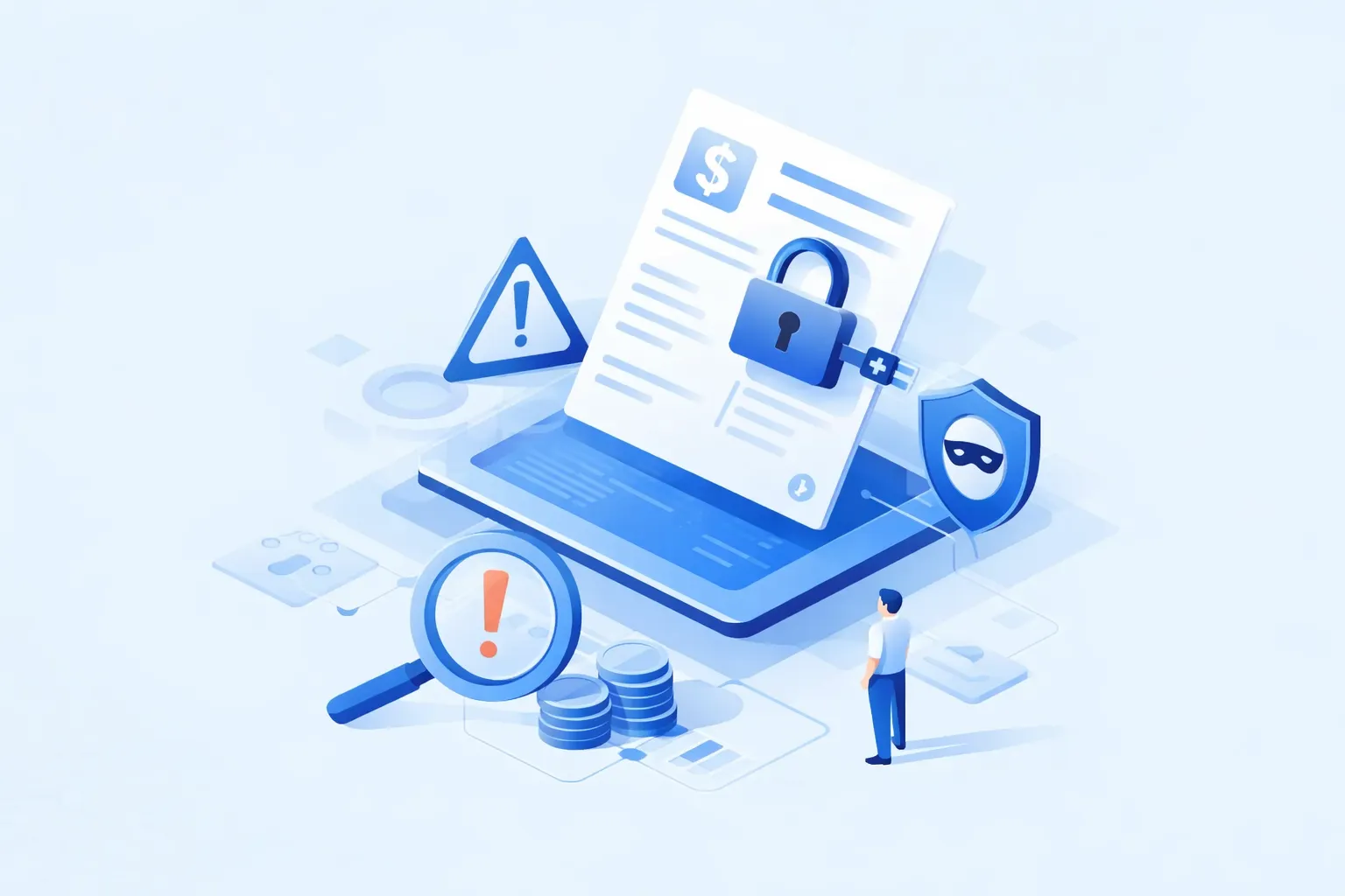 Illustration of accounts receivable fraud detection and prevention.