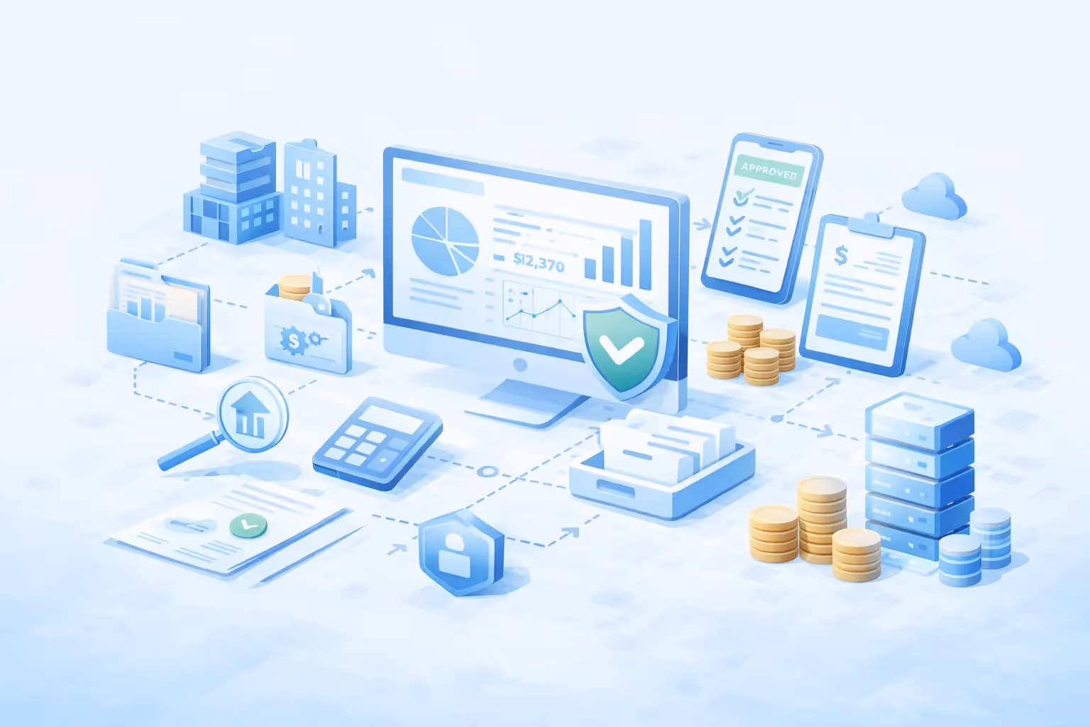 Accounting billing software with invoicing, approvals, and reporting