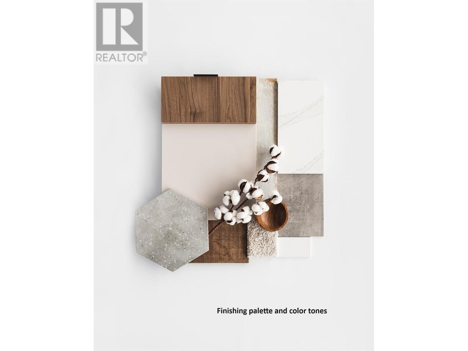 Color palette for finishes