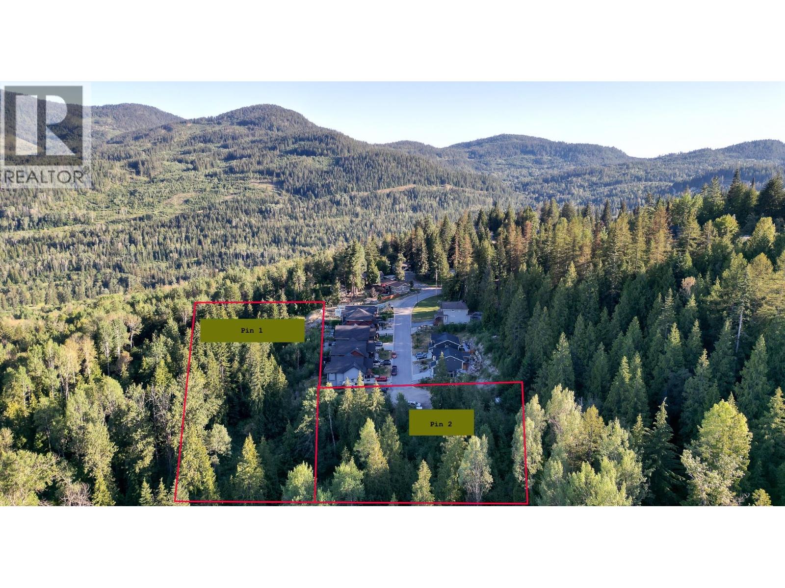Pin 1: Building site 1.5ac Pin 2: Parkland 3.5ac