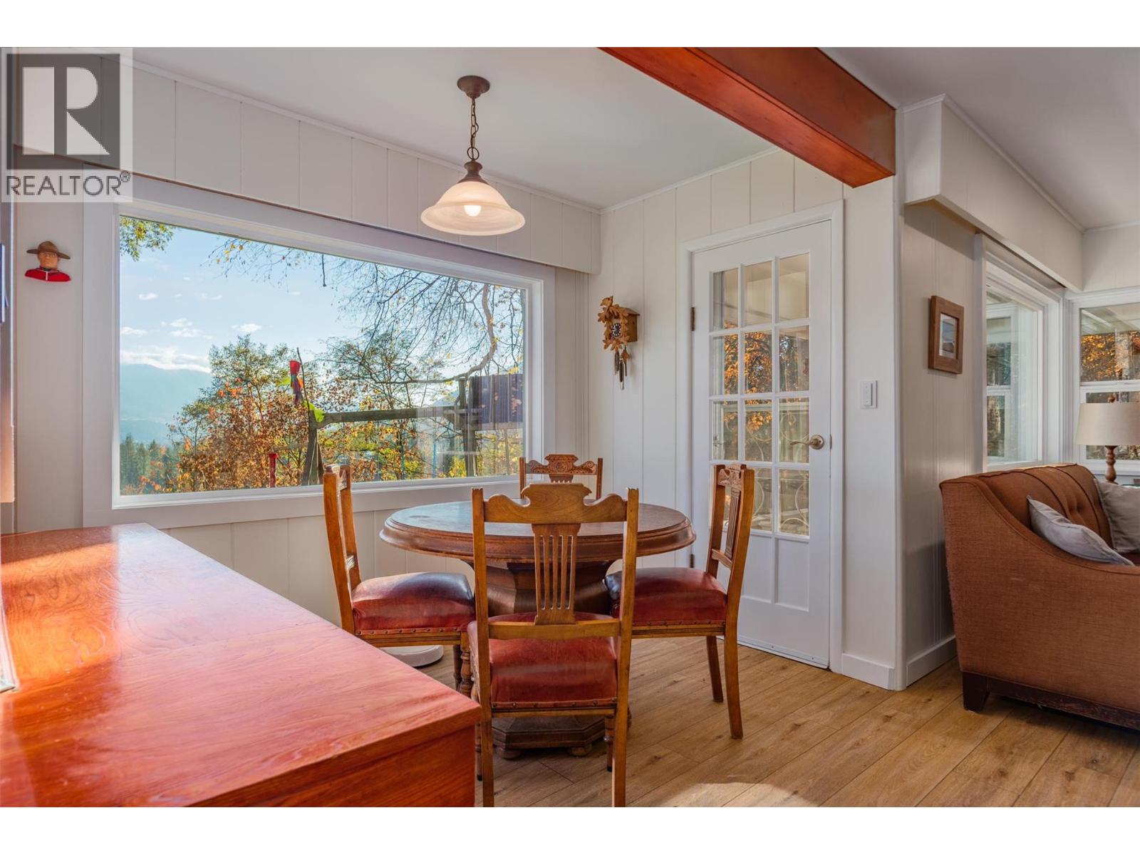 Dining room with new windows