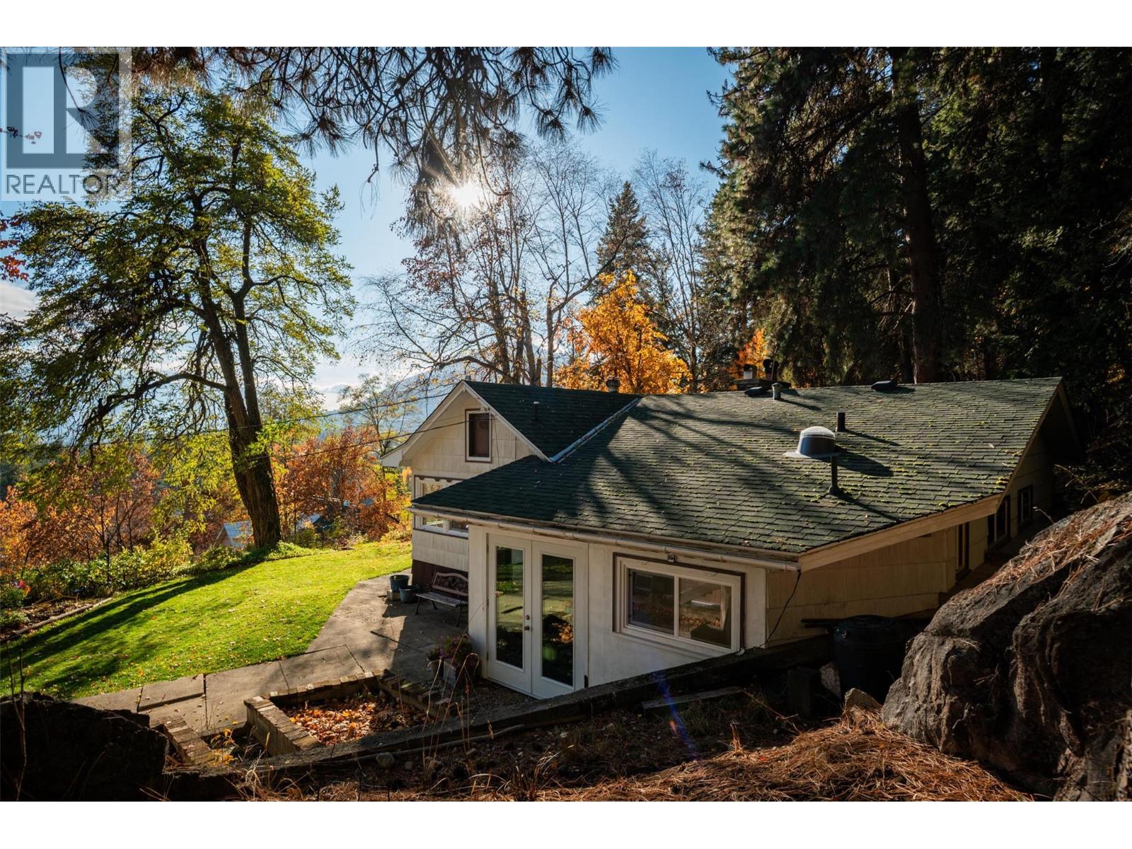 Exterior of property overlooking South Slocan Village