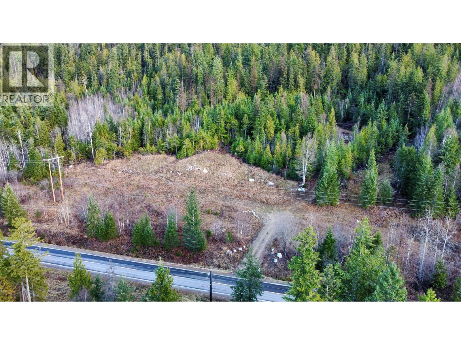 Aerial of middle property clearing