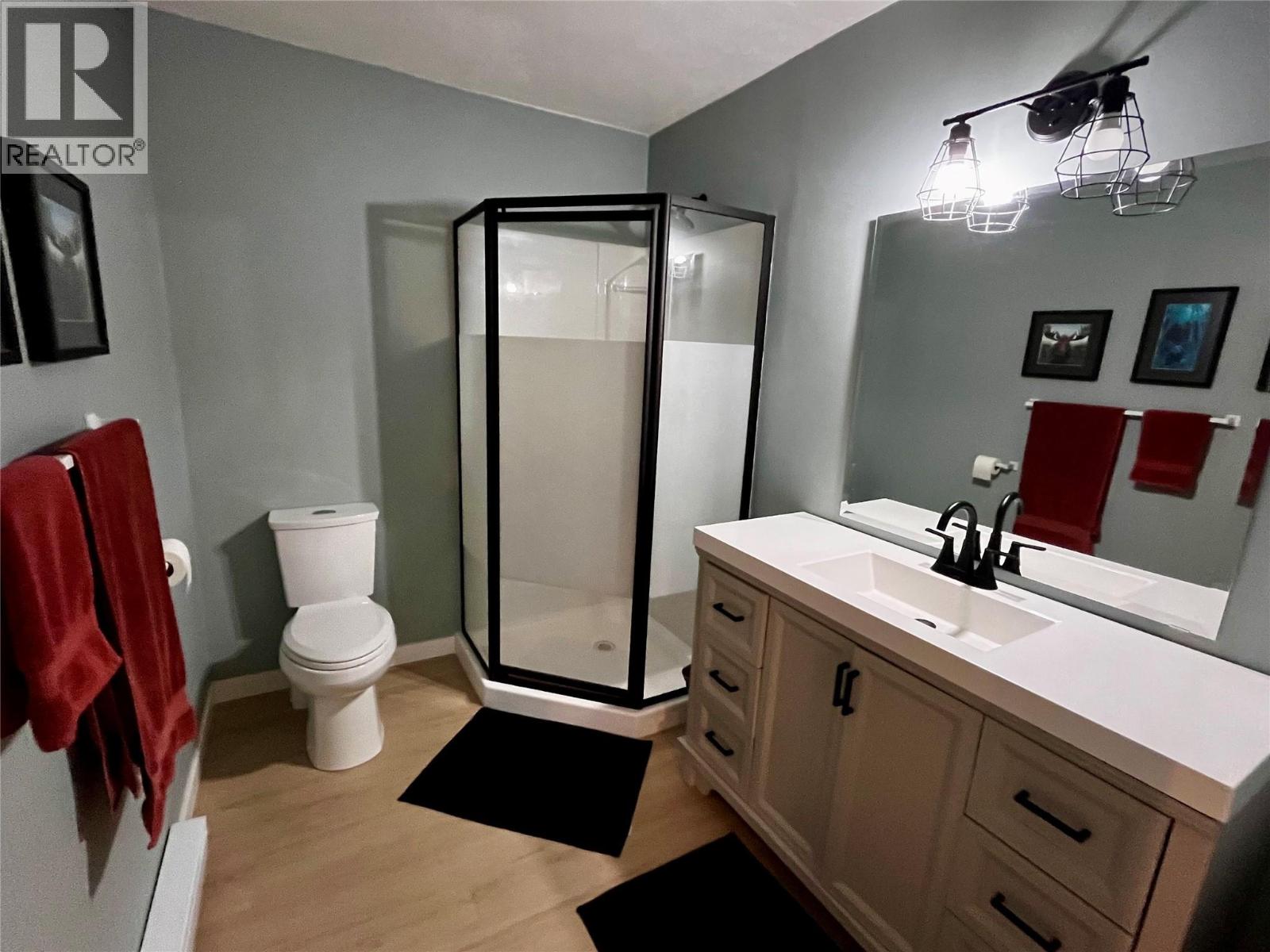 All brand new ensuite bathroom with shower