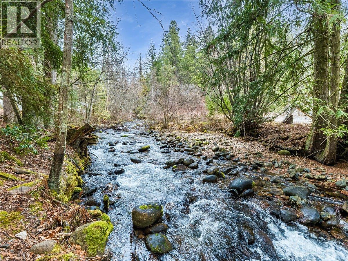 Approximately  250 feet of creek frontage.