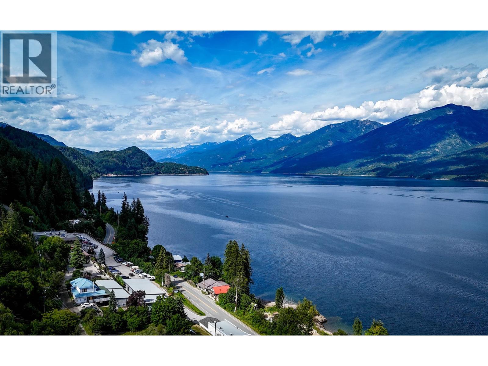 Birdseye views of Kootenay Lake.