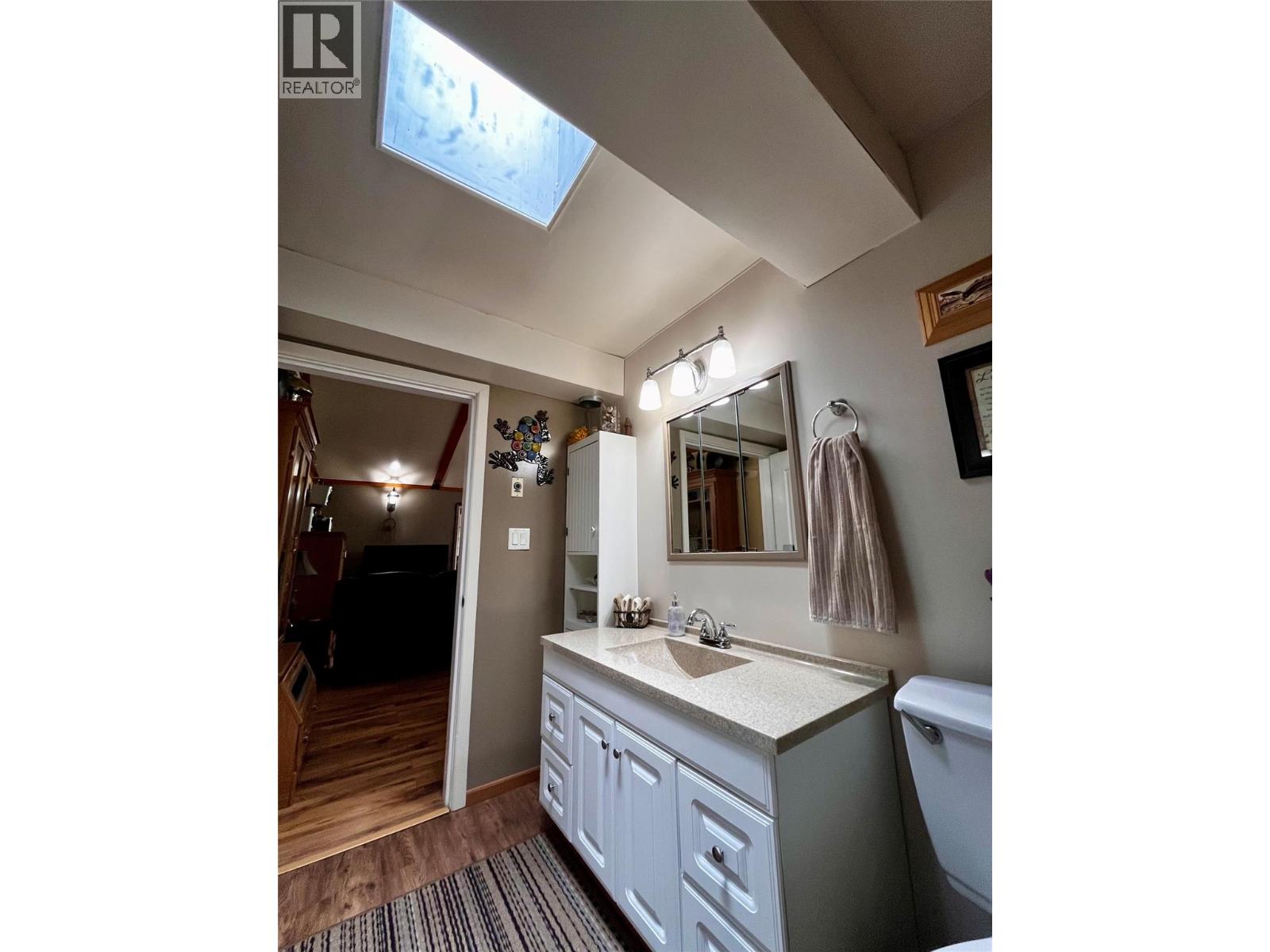 Skylight in bathroom