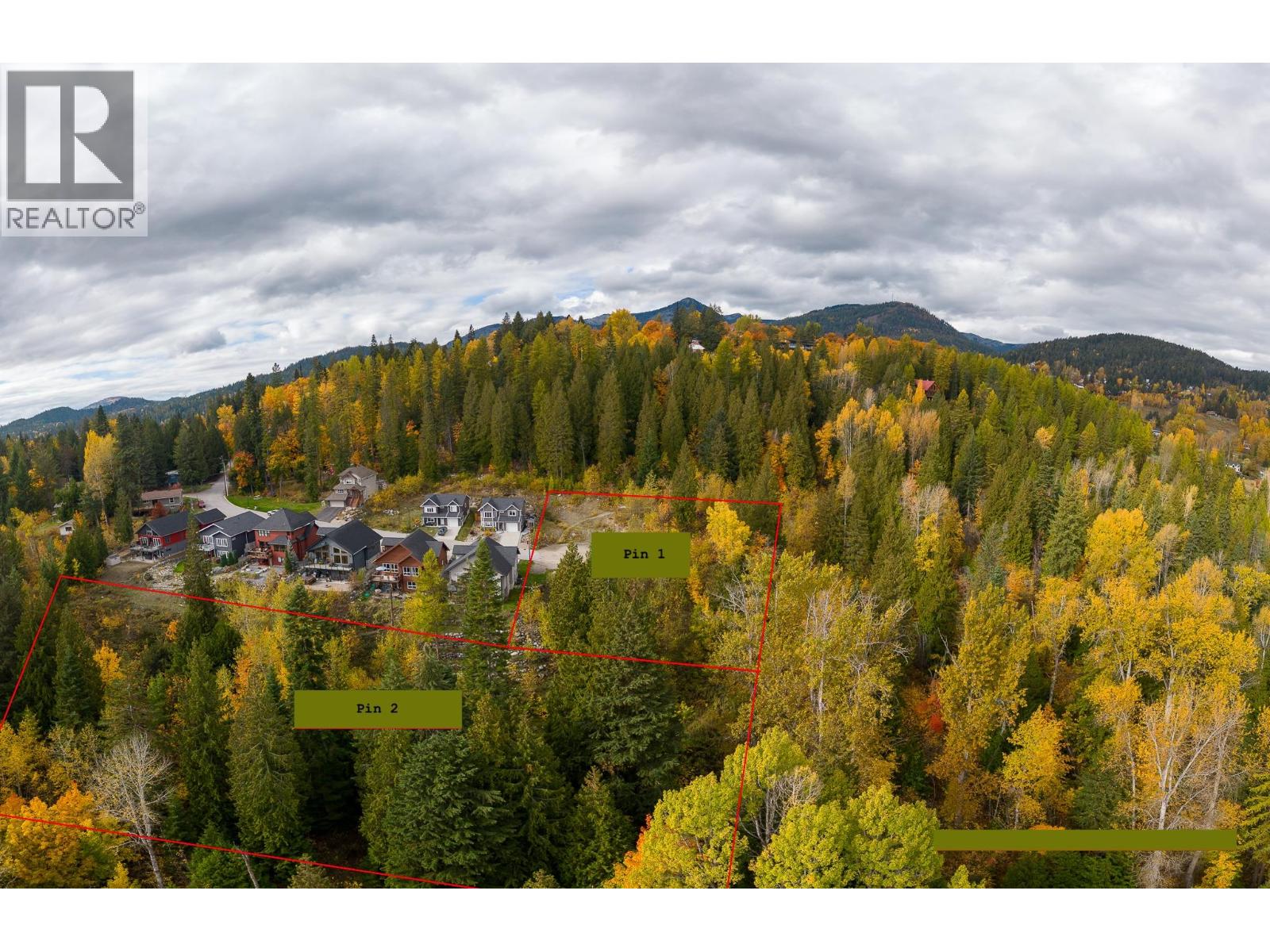 Pin 1: Building site 1.5ac Pin 2: Parkland 3.5ac