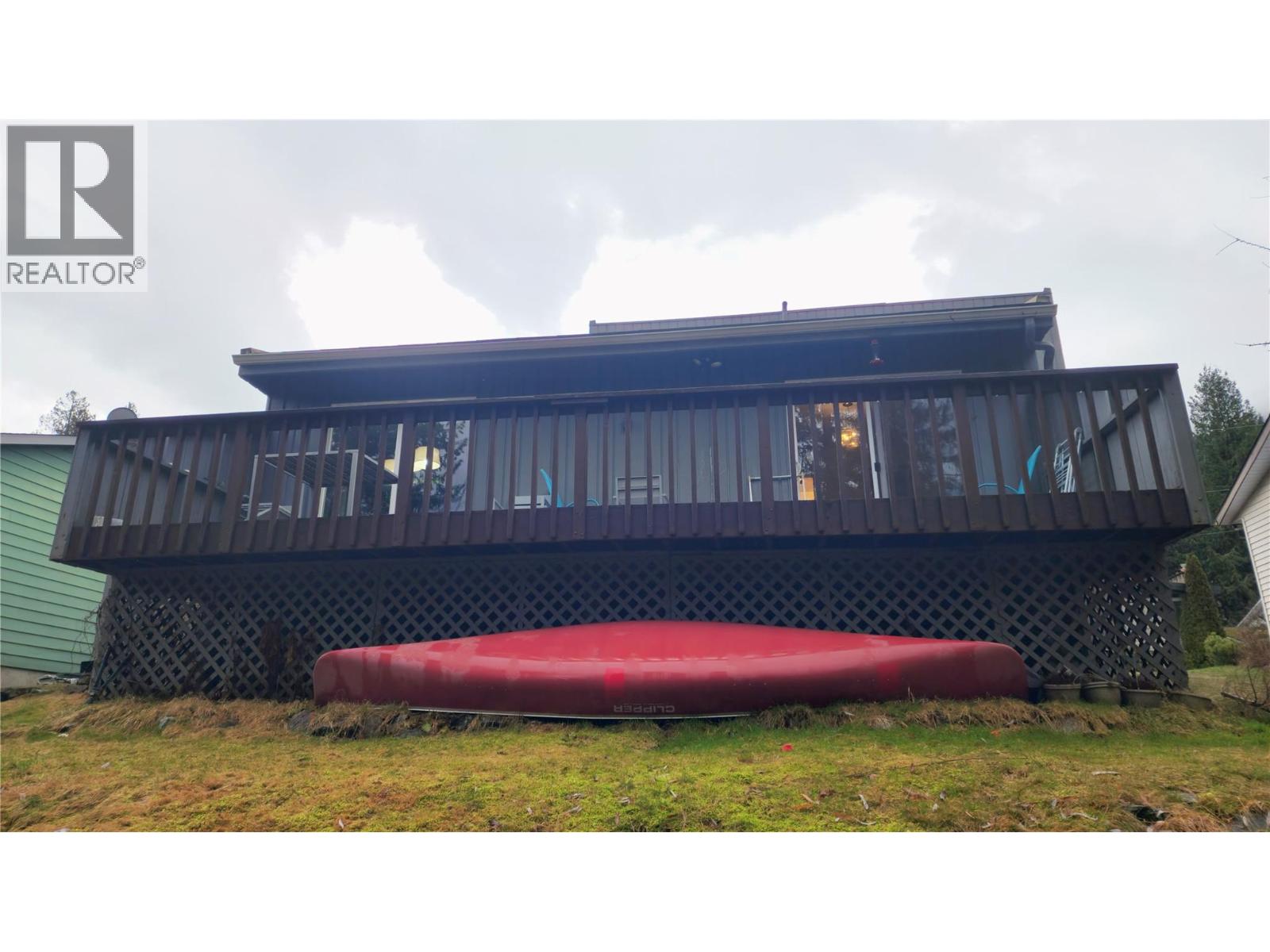 large deck off the back of the house