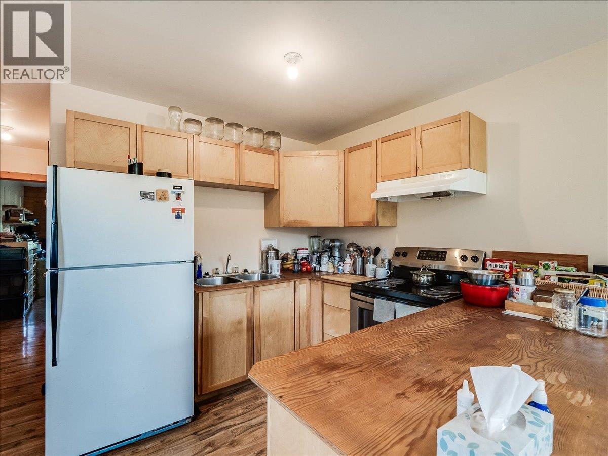 Kitchen in mobile home.