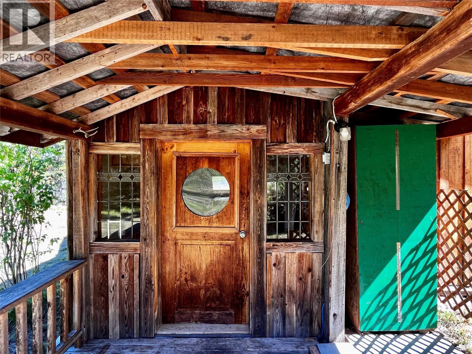 Entrance to detached cabin