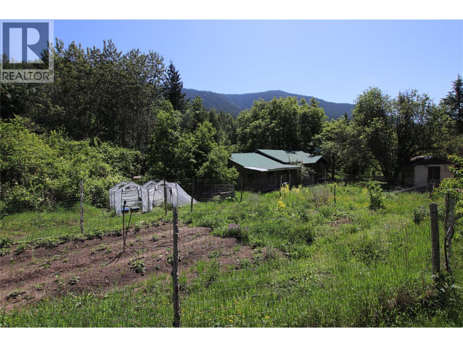 Fenced garden.