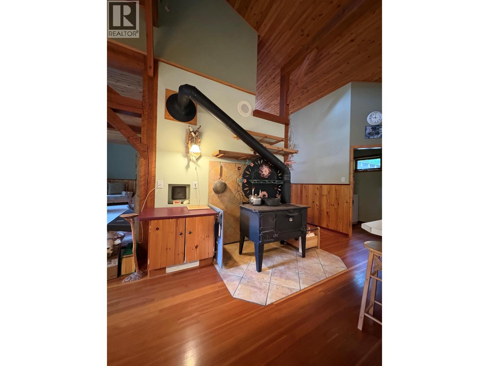 Wood fired cook stove.