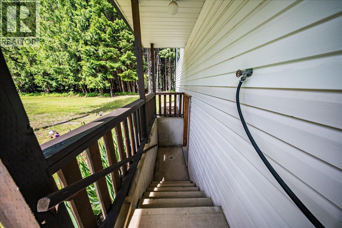 Exterior entrance to basement.