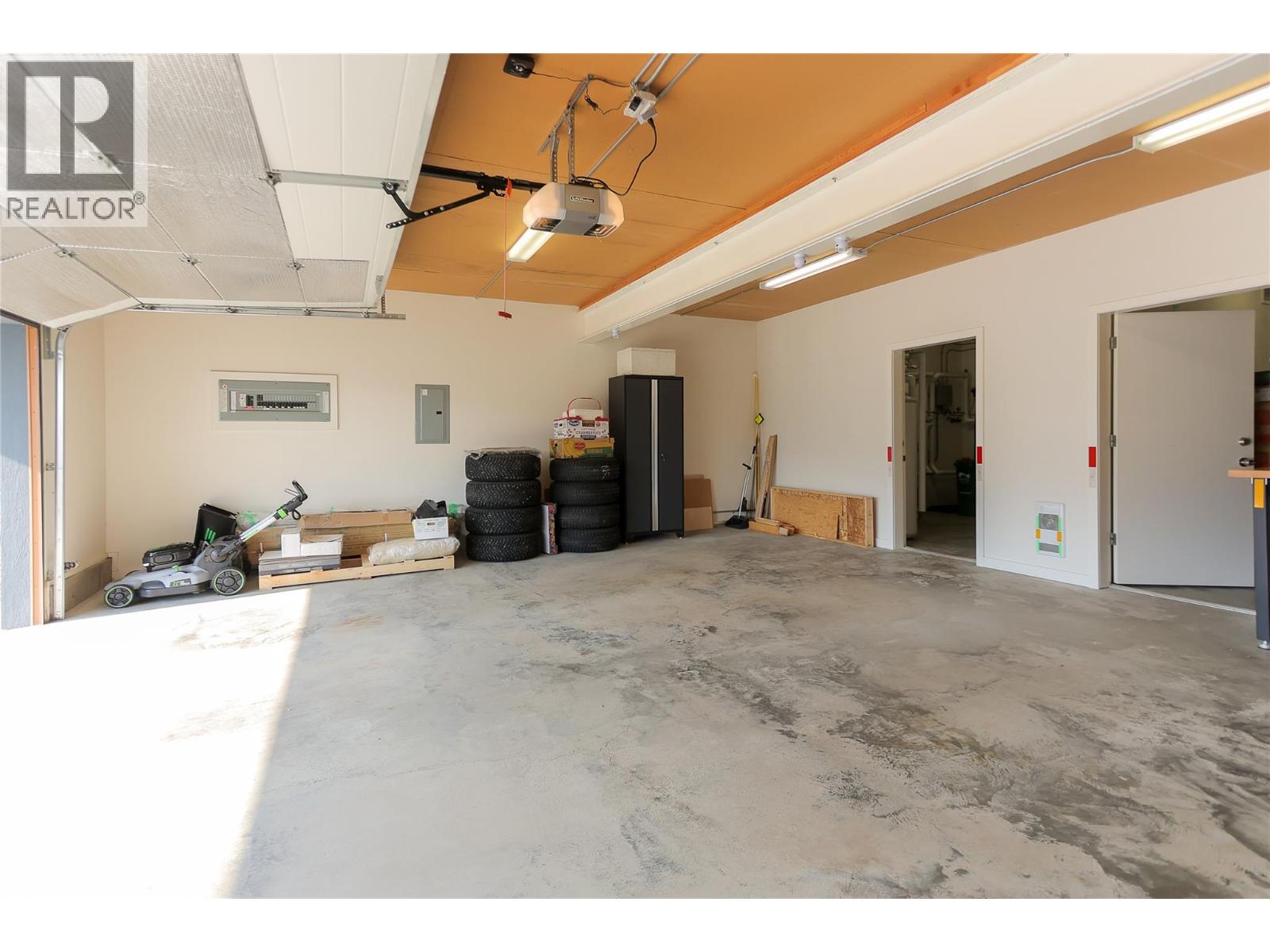 garage door open