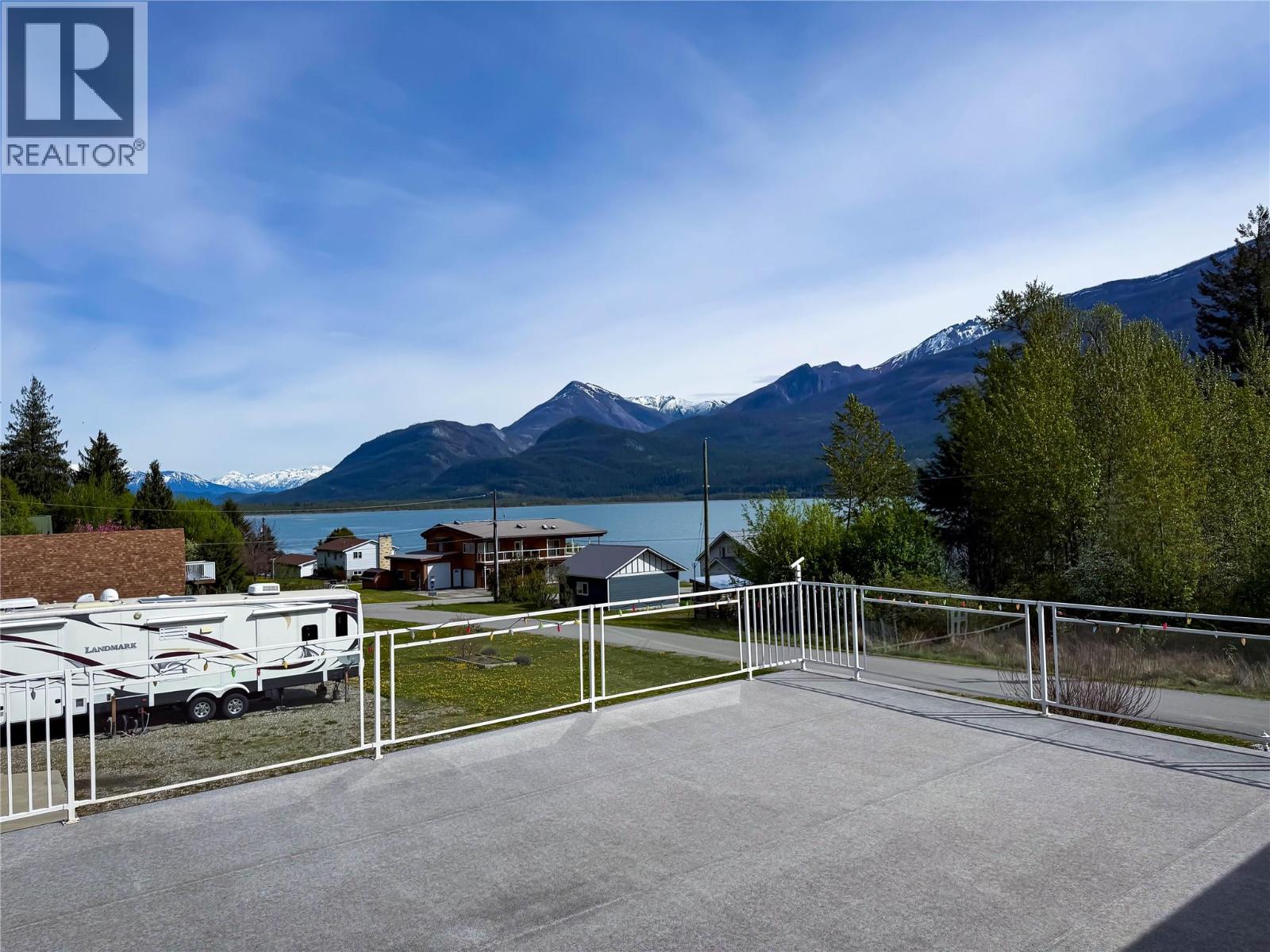 view from the deck of Kootenay Lake.