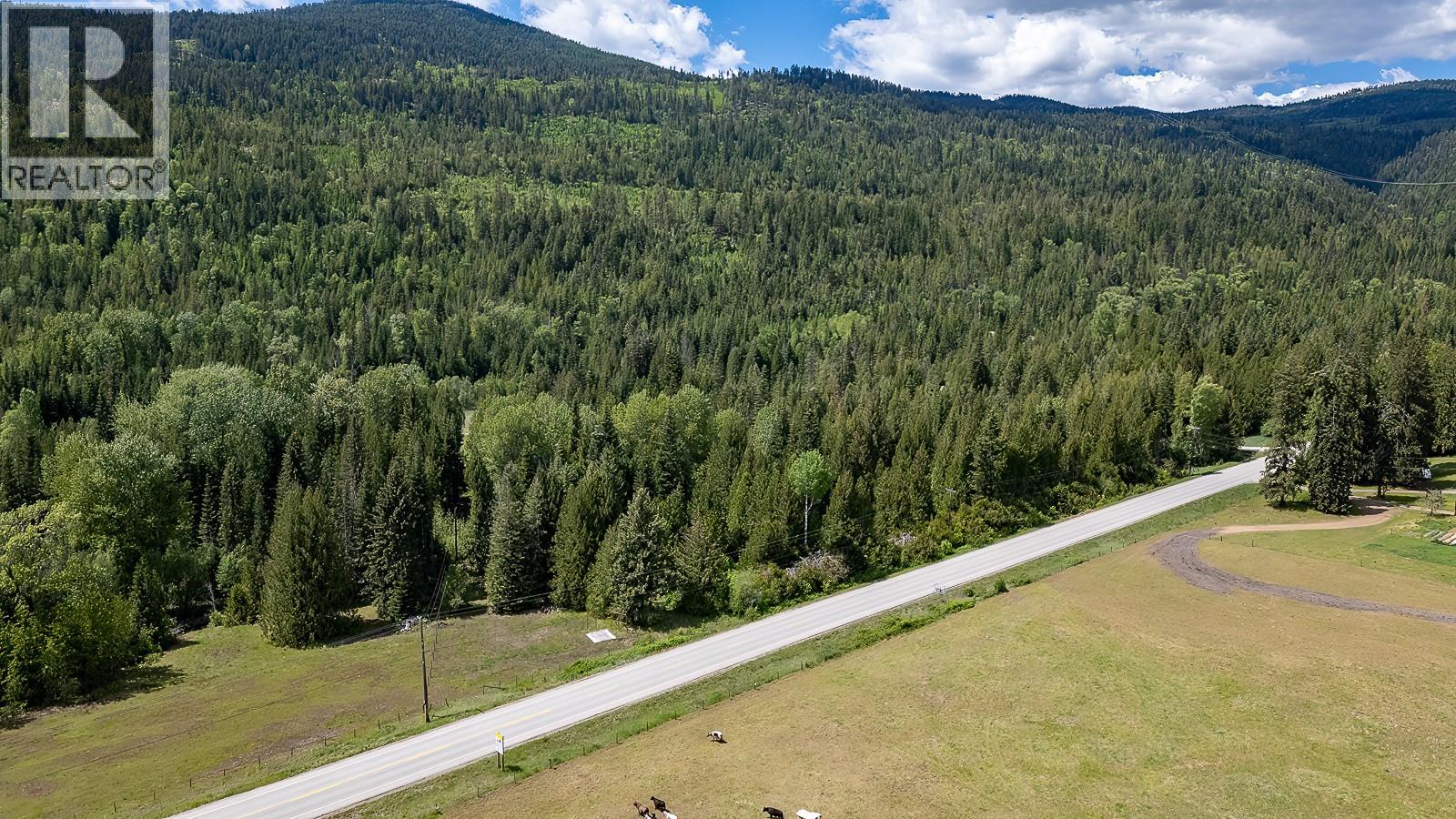 Property lies on the west side of HWY 22 - this shows the southeastern corner.