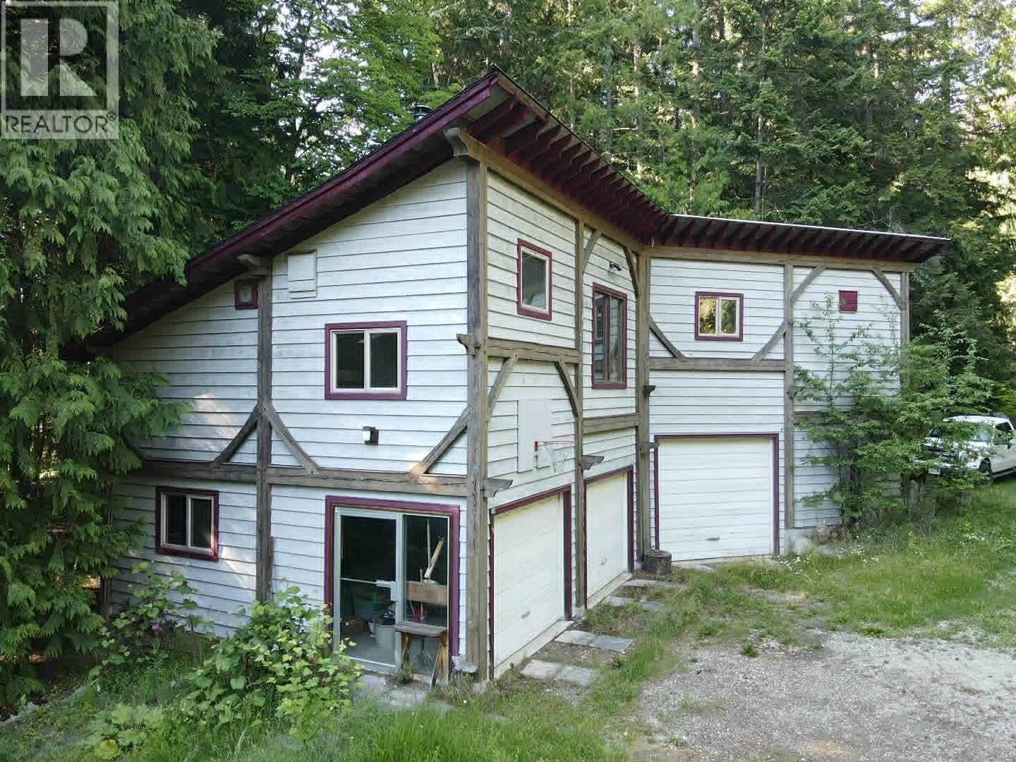Two storey garage.