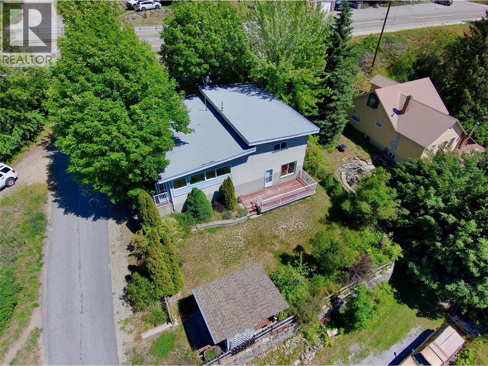 Aerial View of 1603 HARASIN Alley, Rossland V0G 1Y0