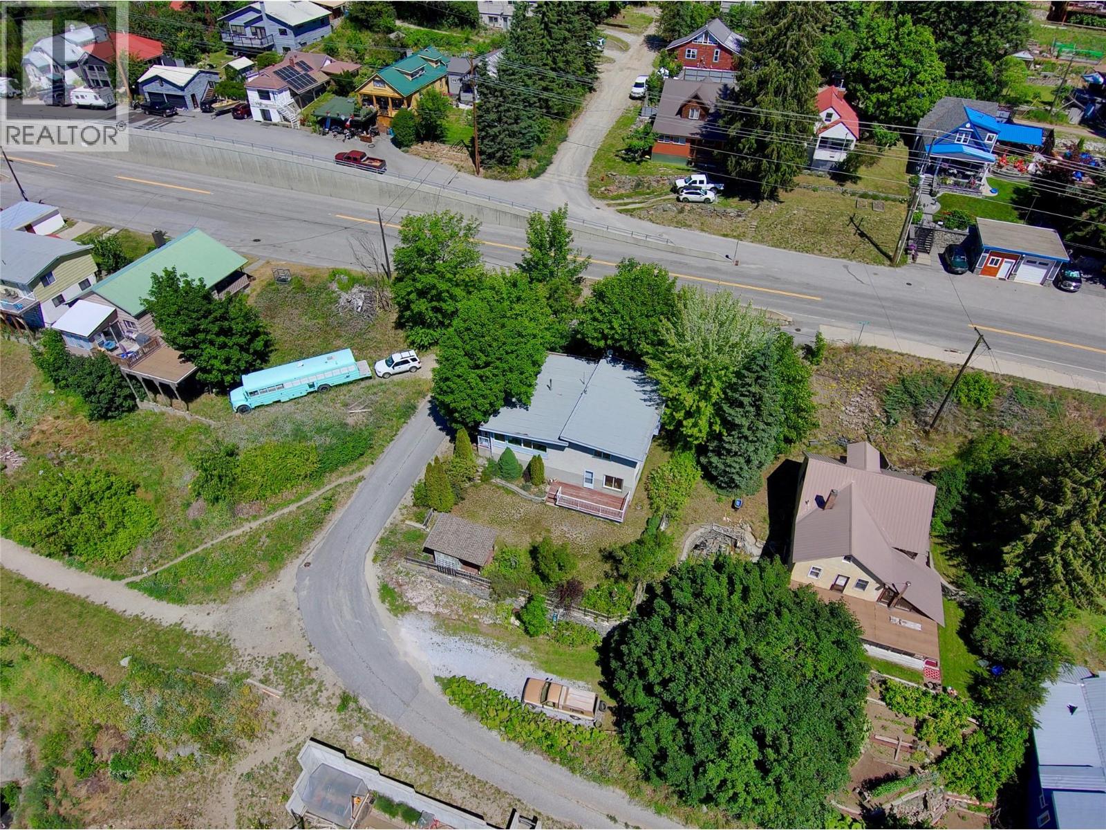 Aerial View of 1603 HARASIN Alley, Rossland V0G 1Y0