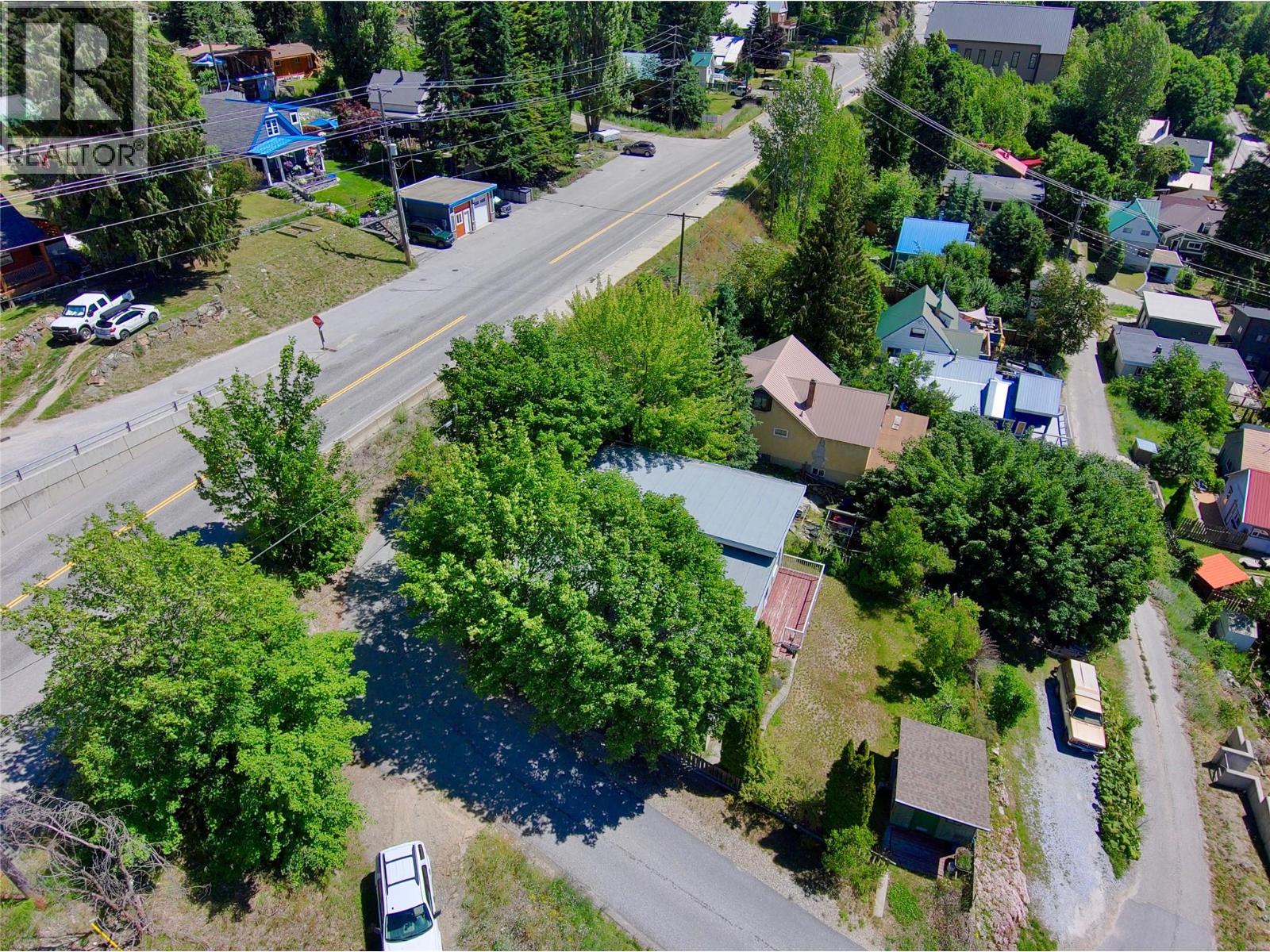 Aerial View of 1603 HARASIN Alley, Rossland V0G 1Y0