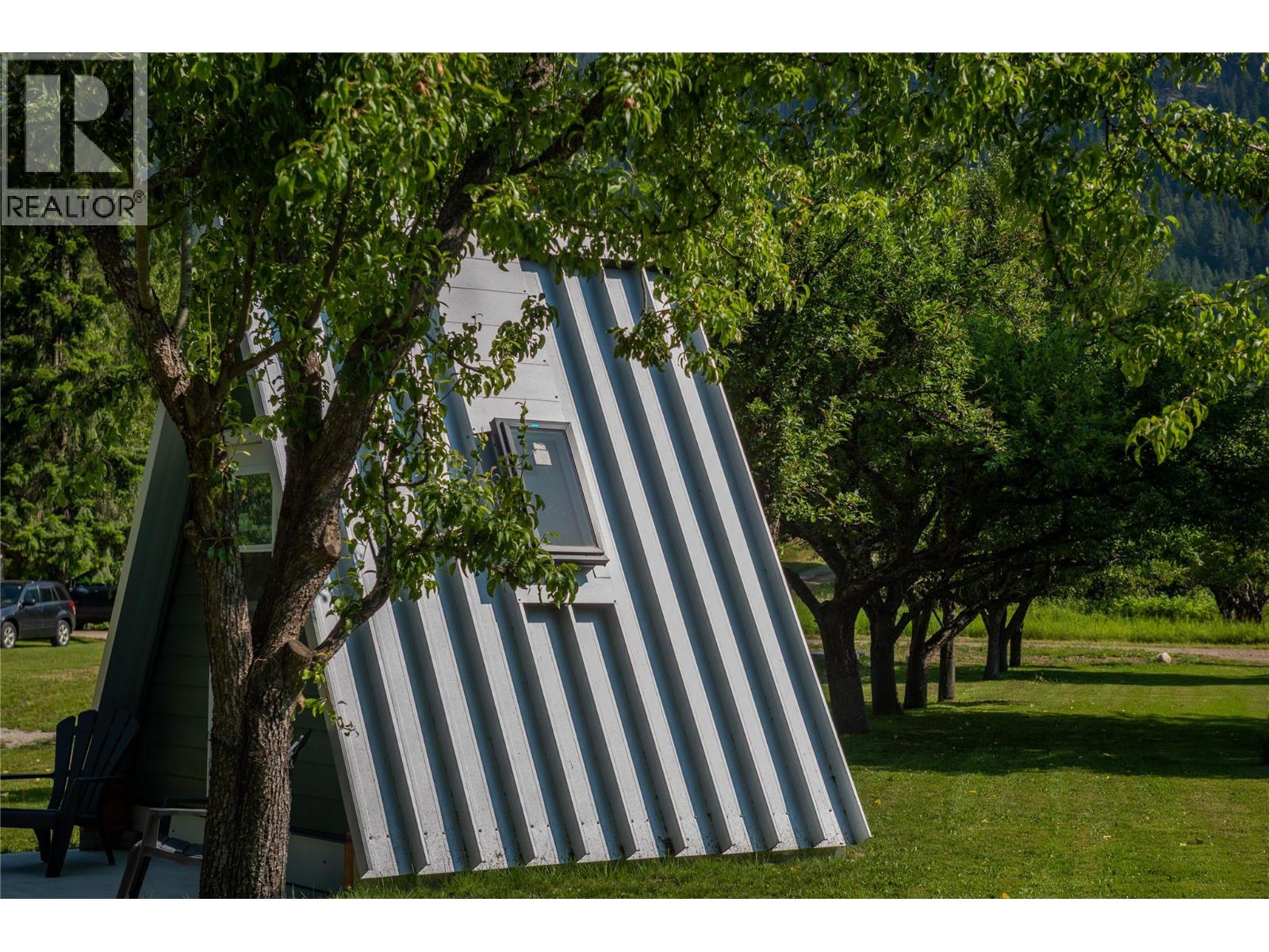 Skylight exterior of A-Frame.