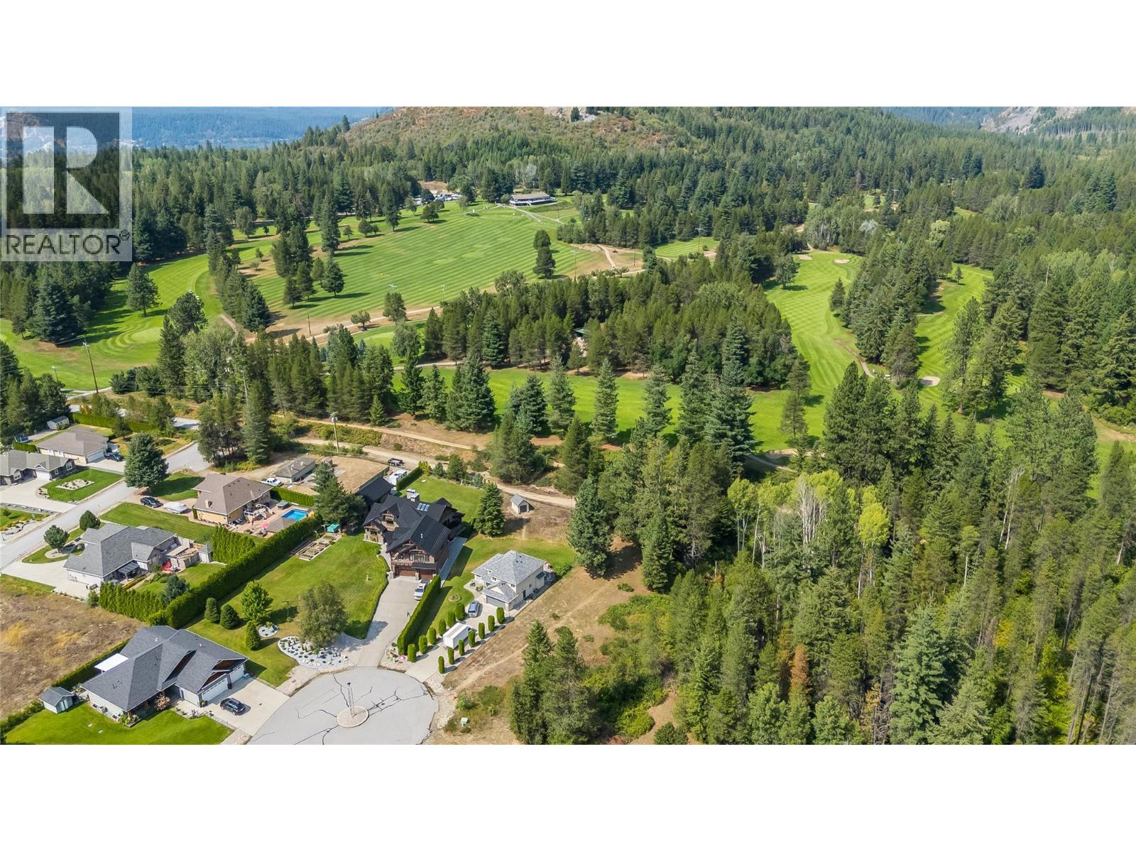 Aerial View of Golf Course at the rear of the Subject Property
