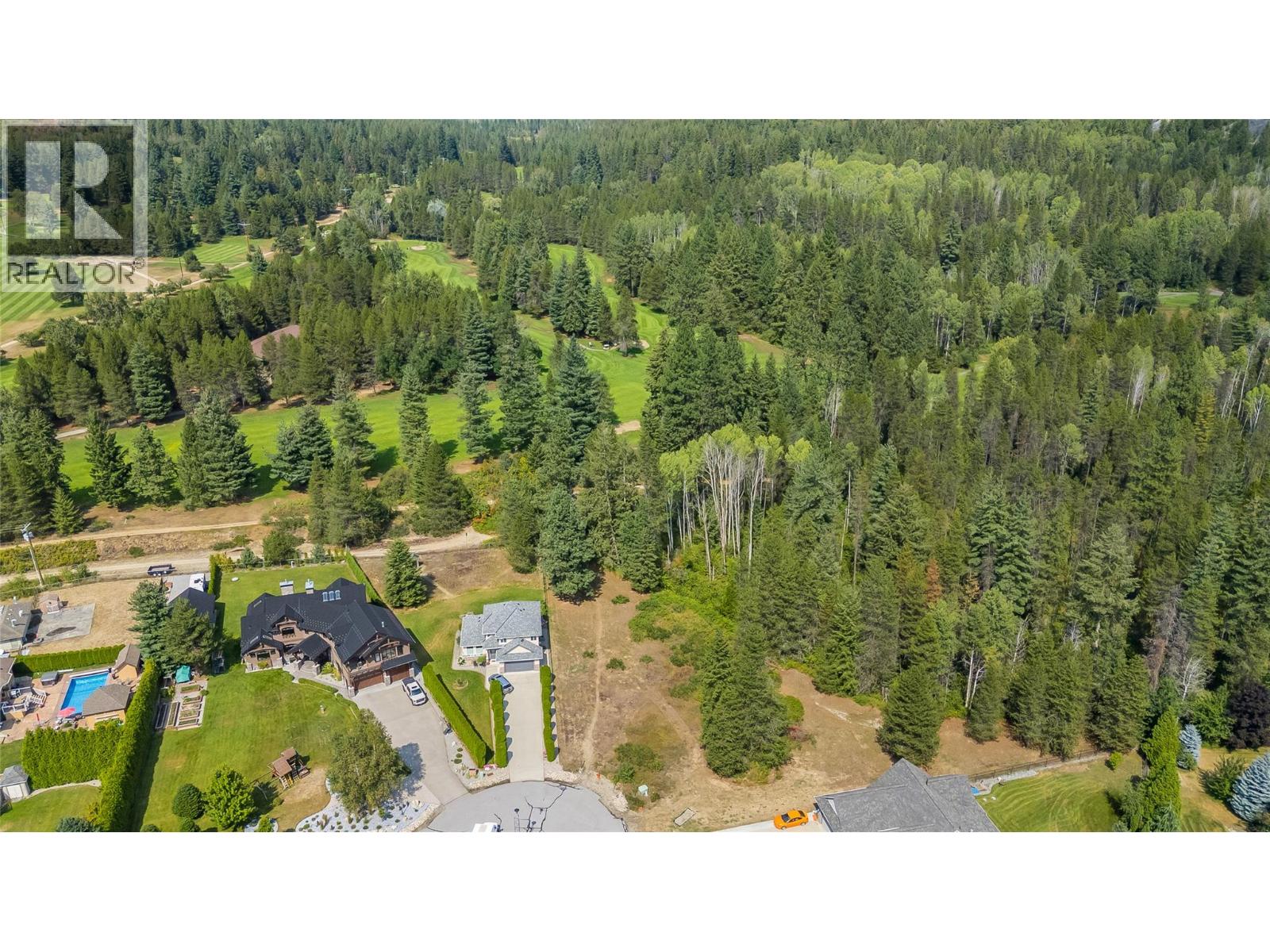 Aerial View of Golf Course at the rear of the Subject Property